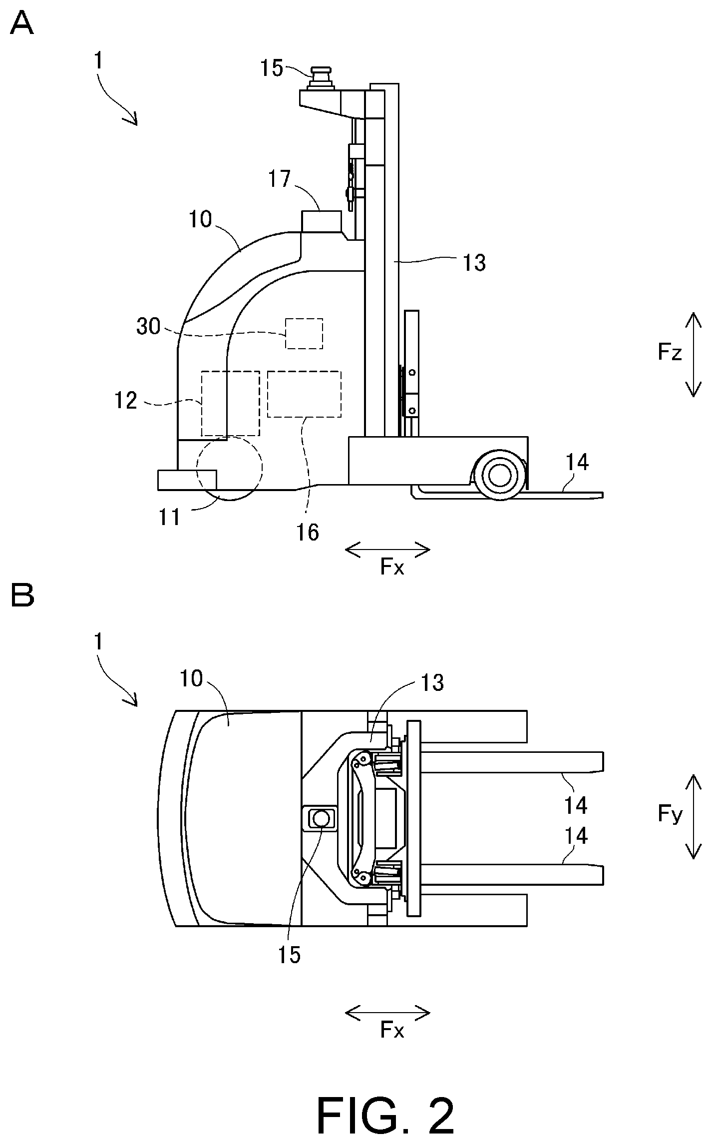 Patent US12365573 Figure 2 – Floor surface inclination handling method, and floor surface inclination handling system