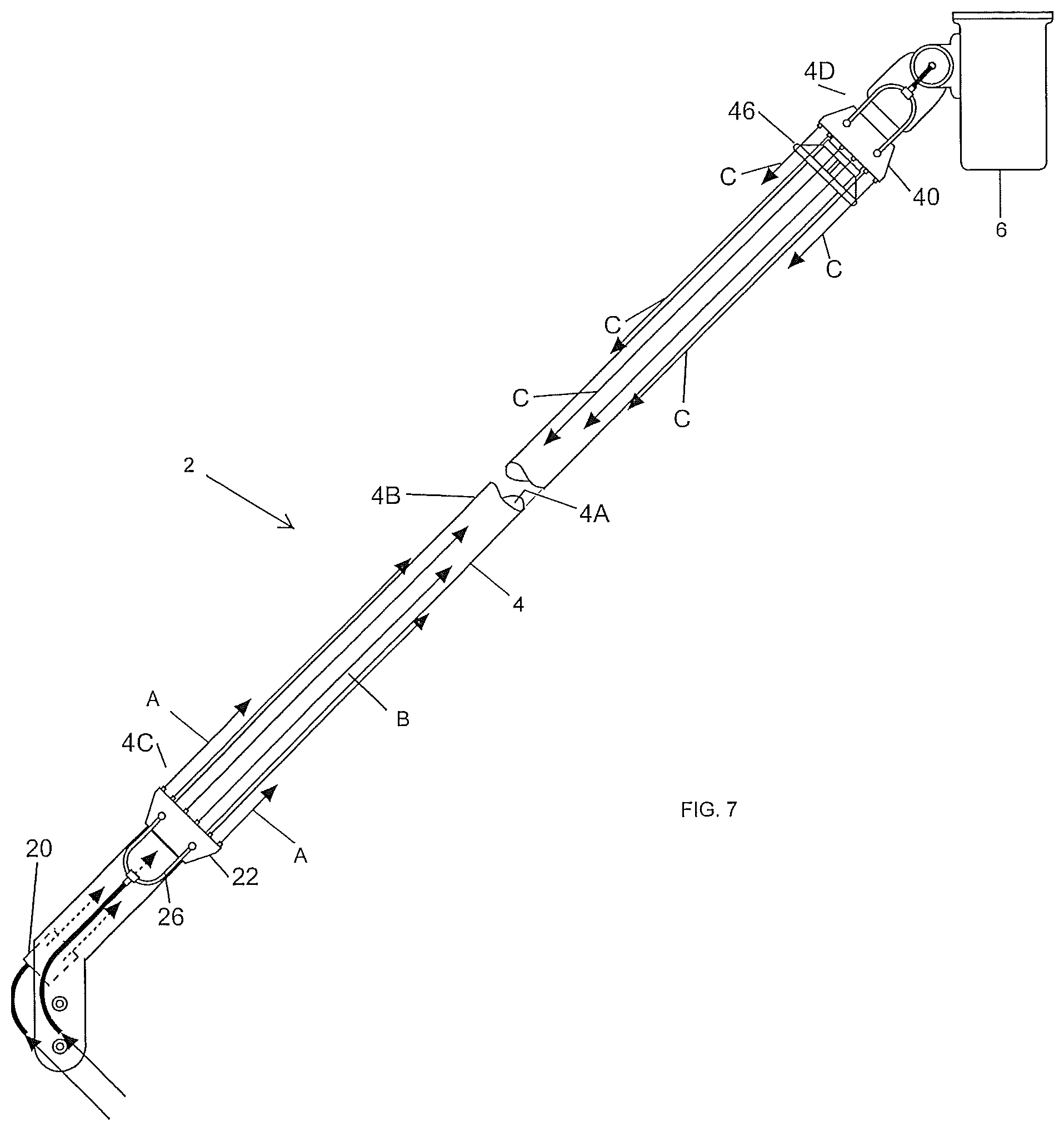 Patent US12365574 Figure 8 – Systems and methods for drying and cleaning an aerial lift electrically insulated boom