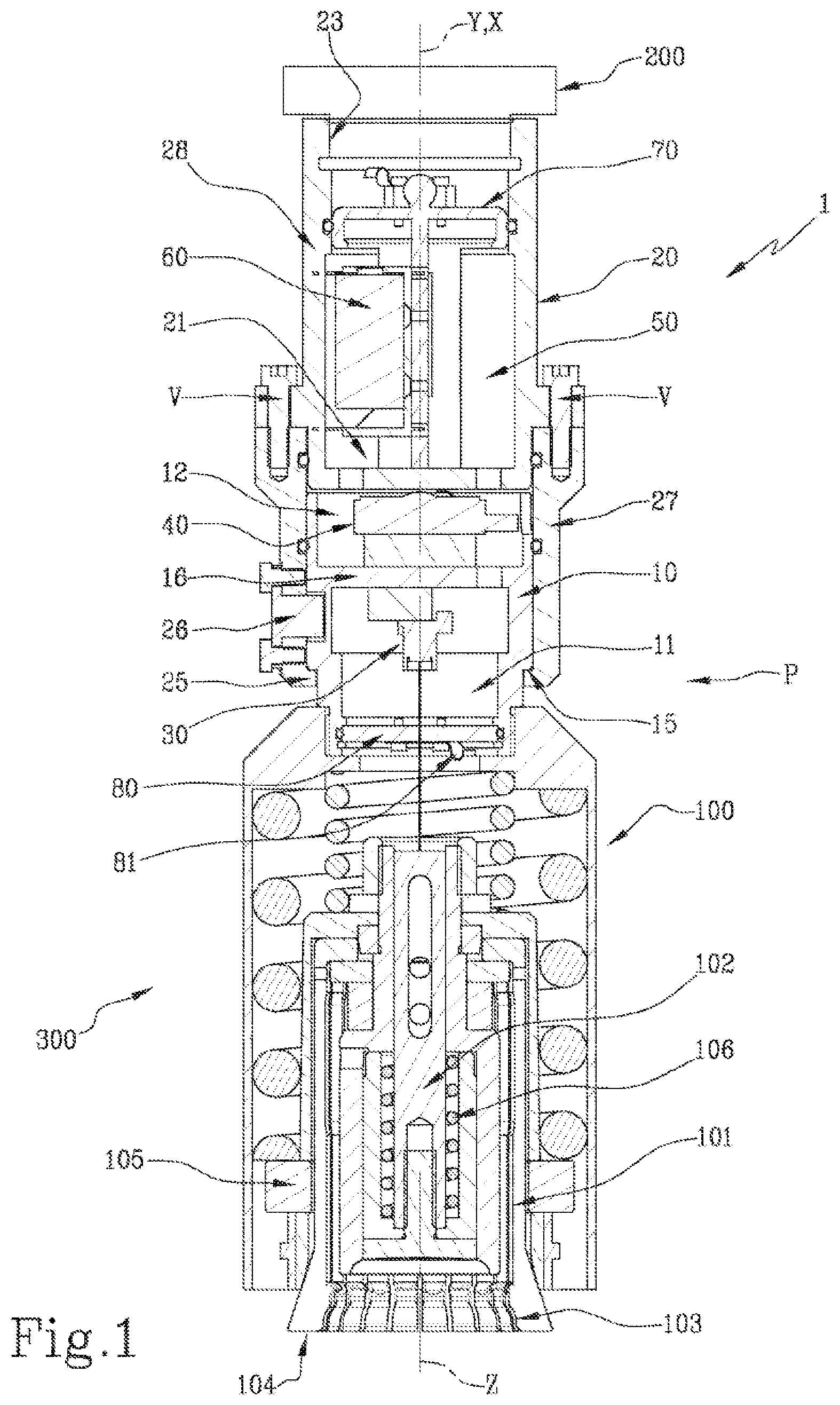 Patent US12365575 Figure 1 – Sensorized connector and capping system comprising said connector