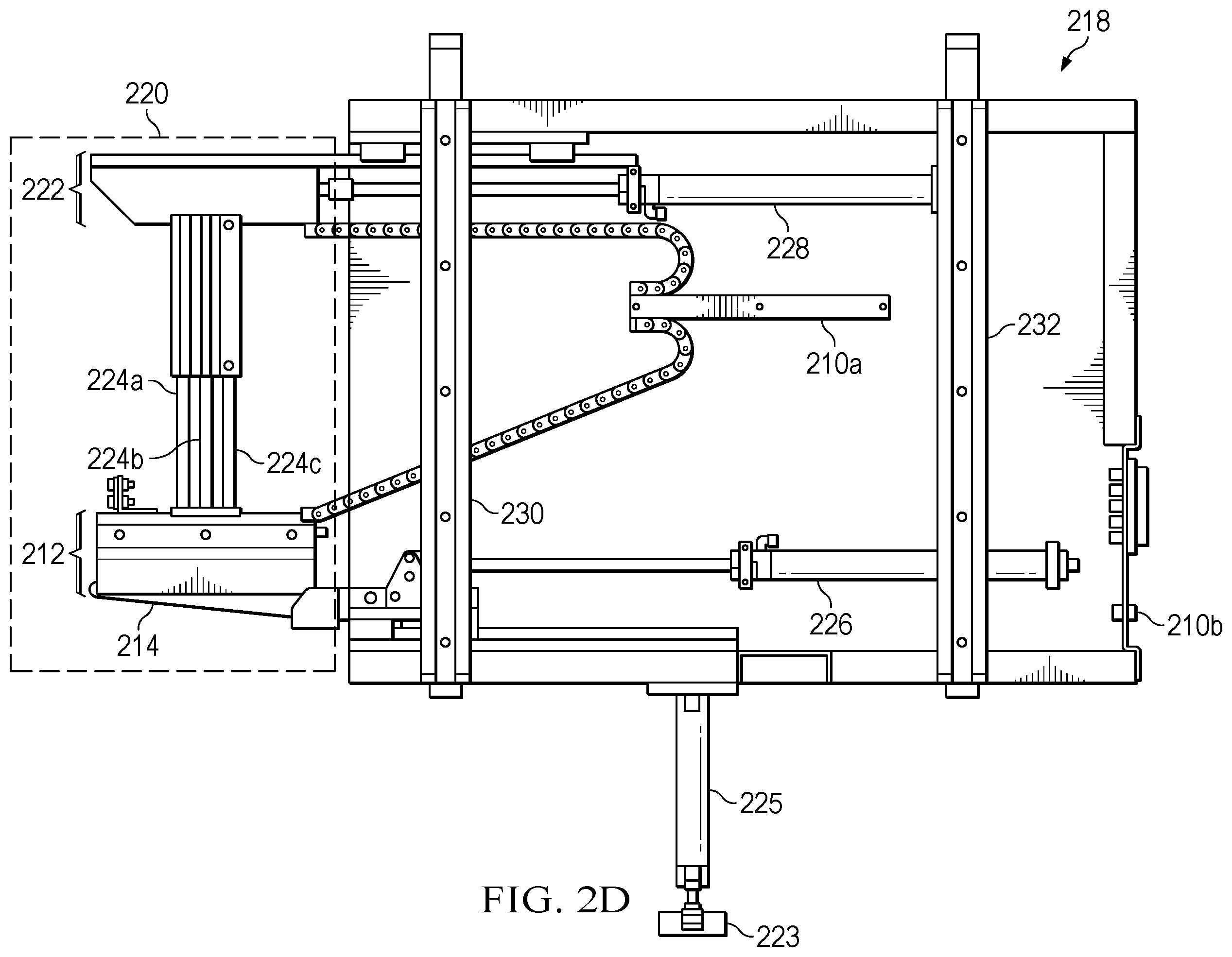 Patent US12365578 Figure 7 – Glueless pocketed spring cushioning unit assembler