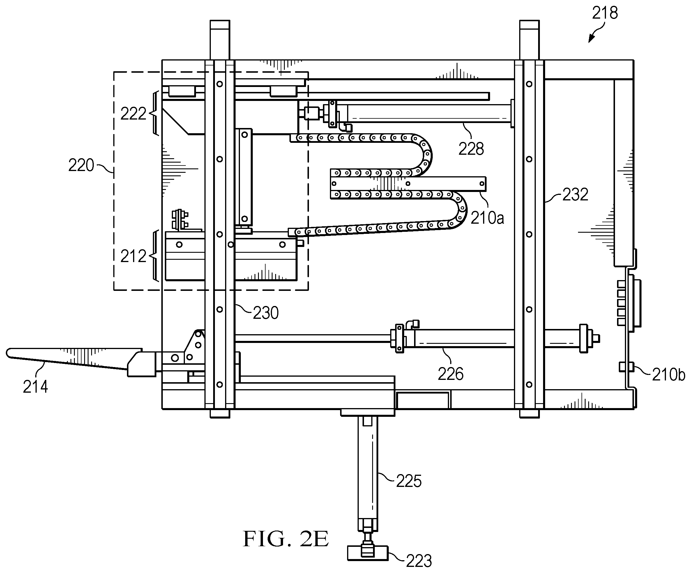 Patent US12365578 Figure 8 – Glueless pocketed spring cushioning unit assembler