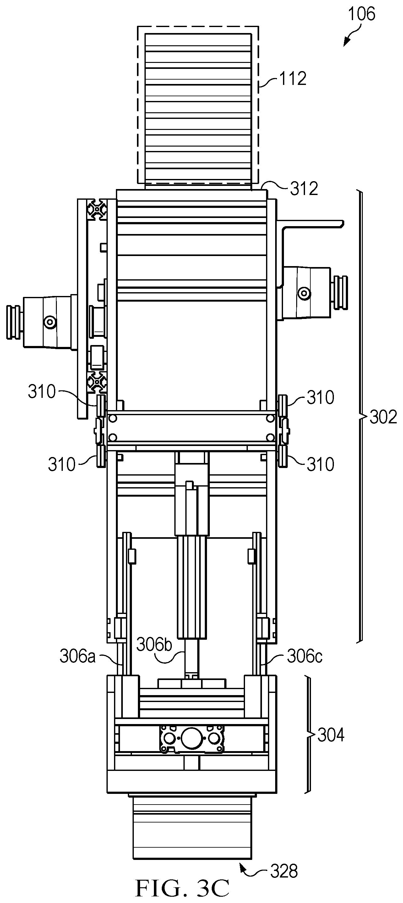 Patent US12365578 Figure 13 – Glueless pocketed spring cushioning unit assembler