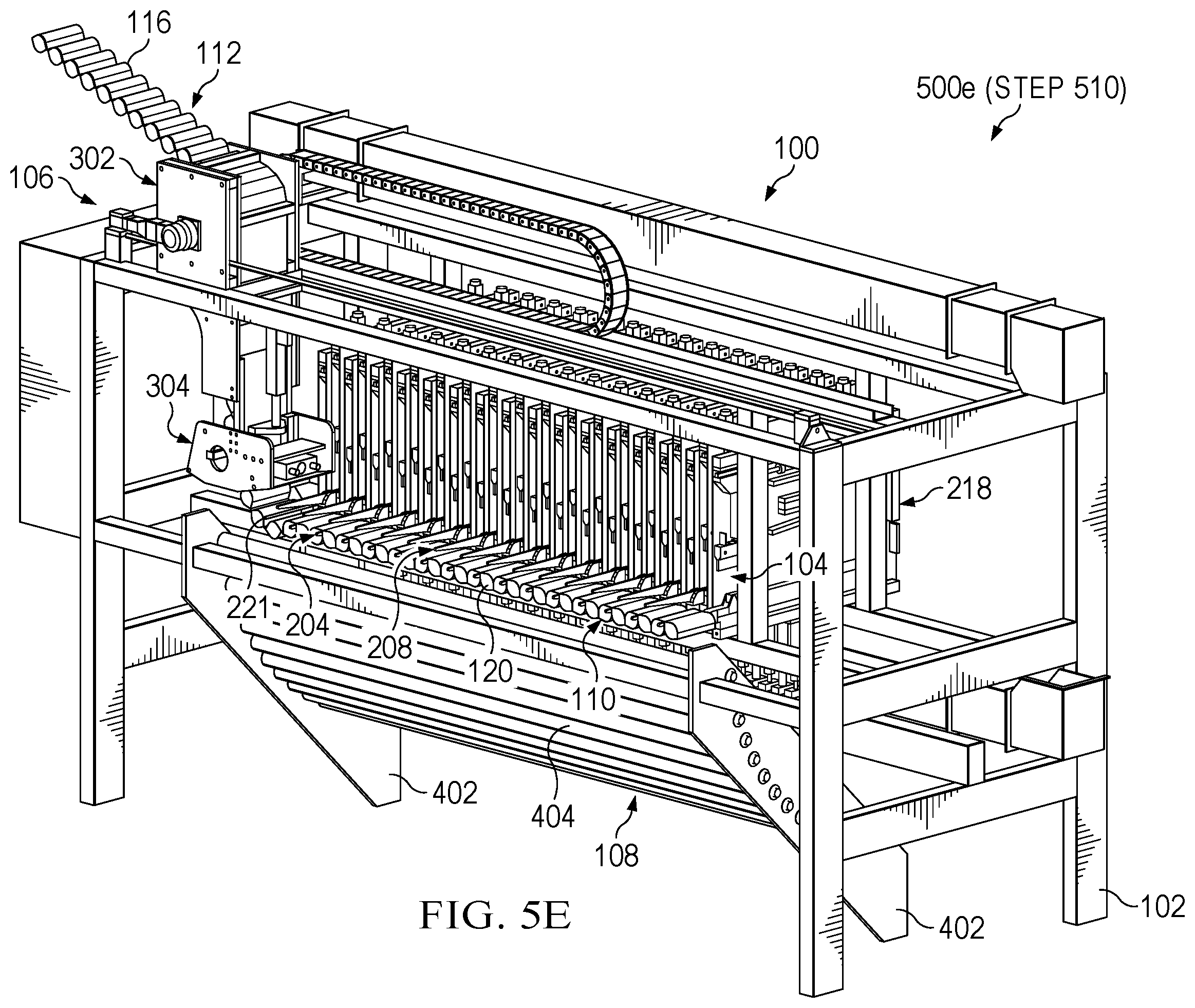 Patent US12365578 Figure 20 – Glueless pocketed spring cushioning unit assembler