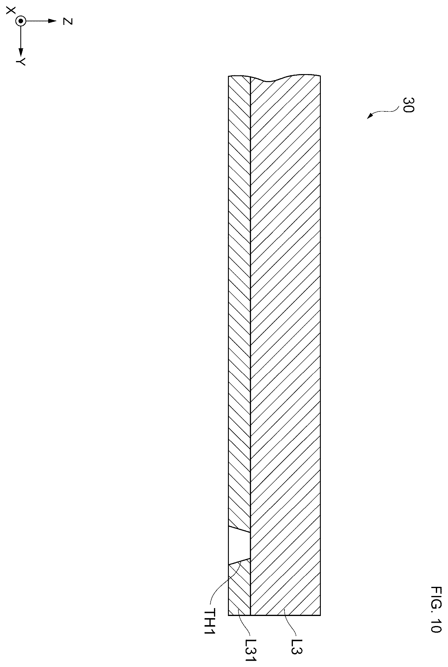 Patent US12365583 Figure 10 – Resonance device with substrate having oxide film containing through hole and metal therin, and manufacturing method therefor
