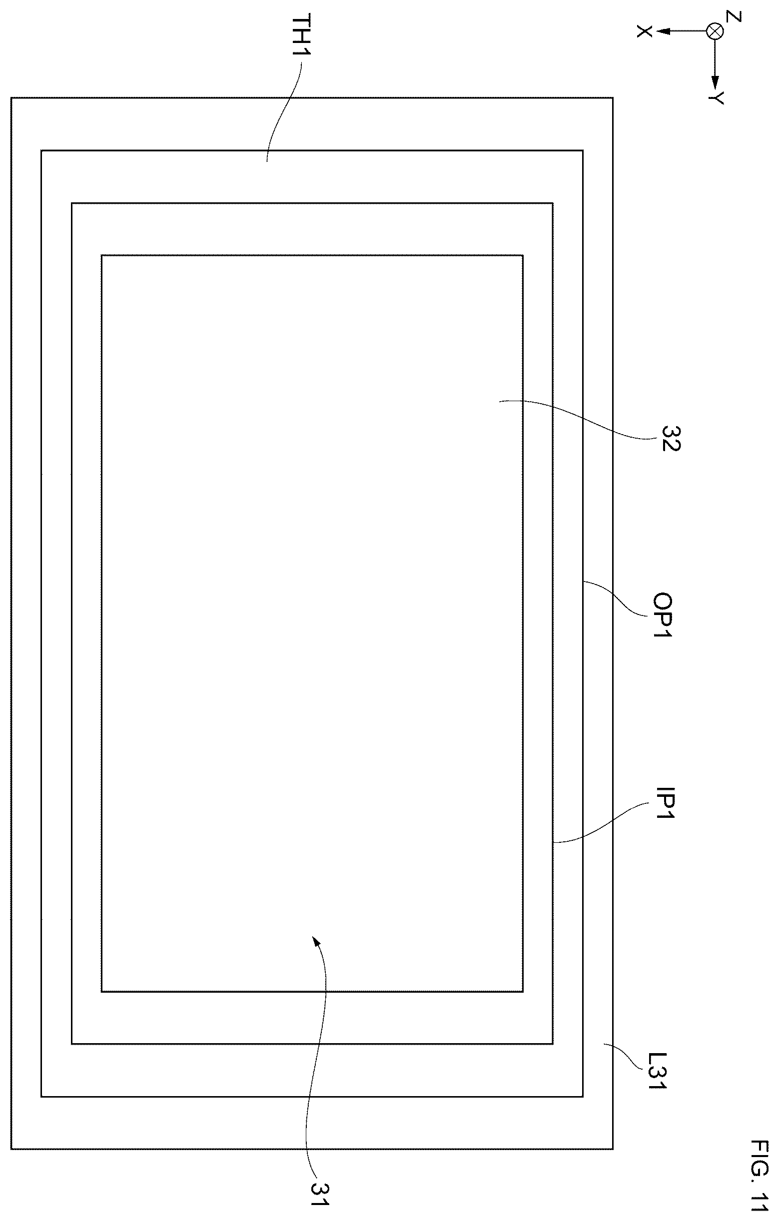 Patent US12365583 Figure 11 – Resonance device with substrate having oxide film containing through hole and metal therin, and manufacturing method therefor