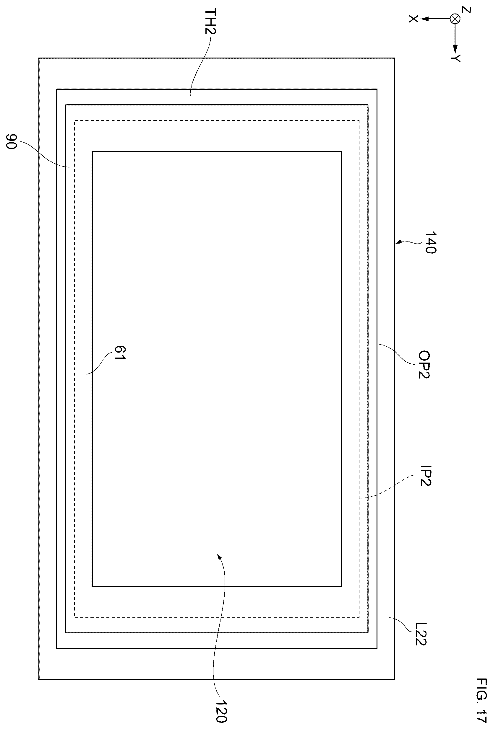 Patent US12365583 Figure 17 – Resonance device with substrate having oxide film containing through hole and metal therin, and manufacturing method therefor
