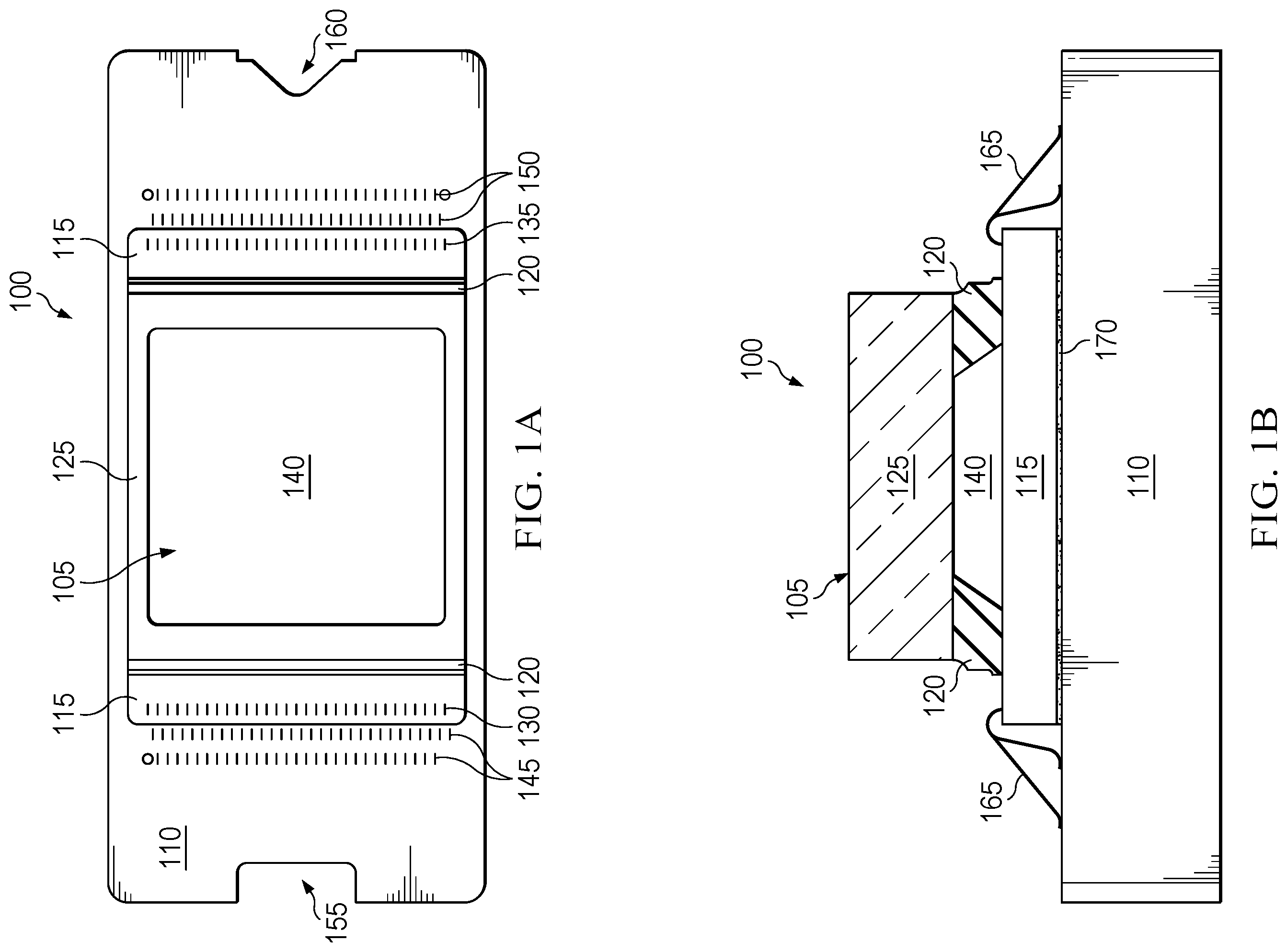 Patent US12365584 — Methods and apparatus for electronic device packaging — Figure 1