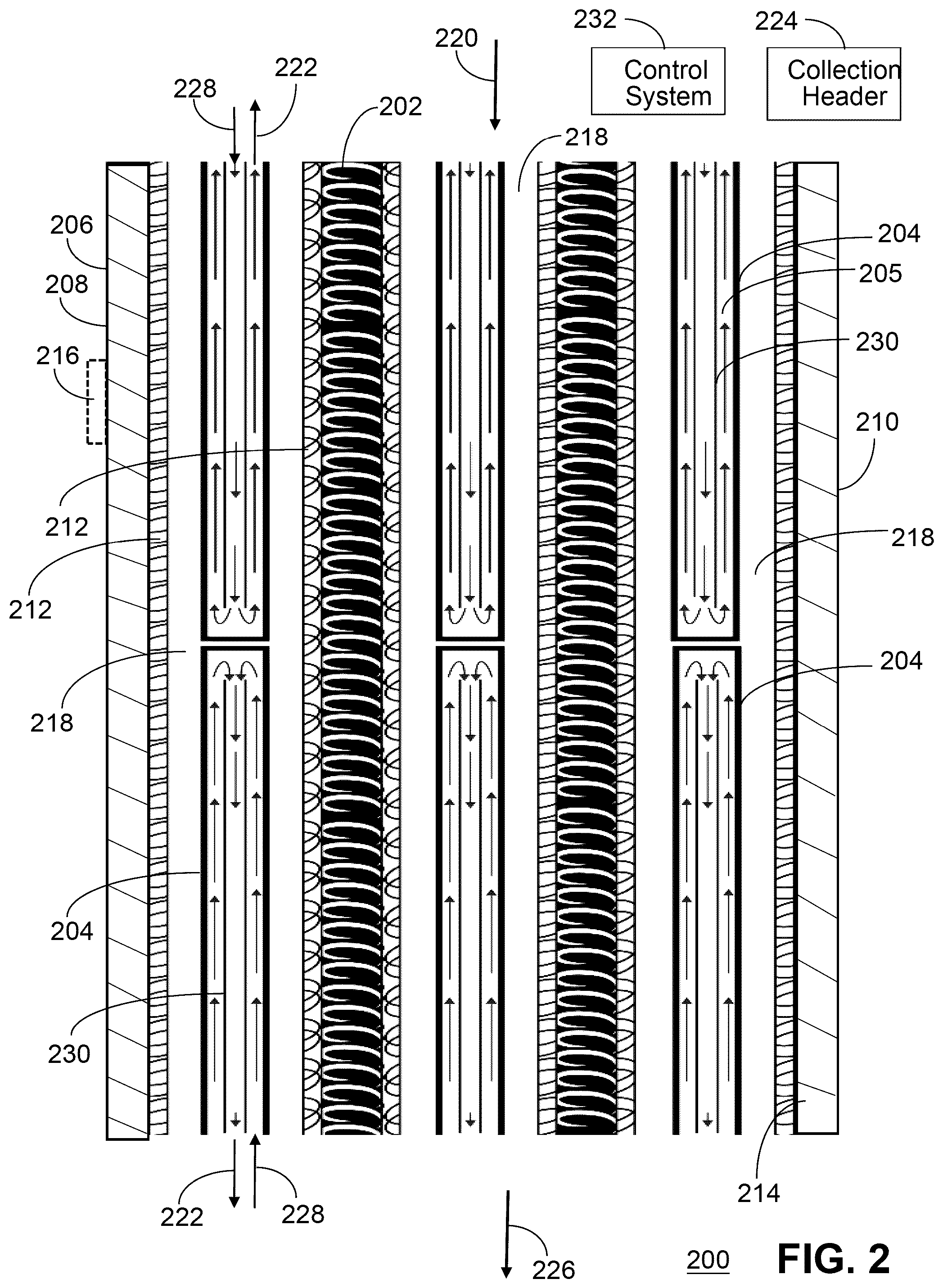 Patent US12365587 Figure 2 – Hydrogen production with membrane reactor