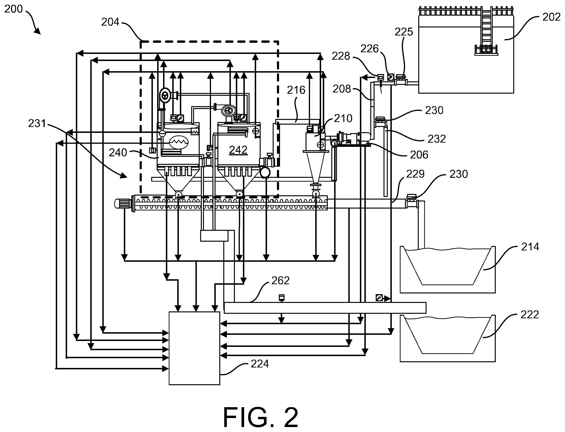 Patent US12365600 Figure 2 – Waste water management
