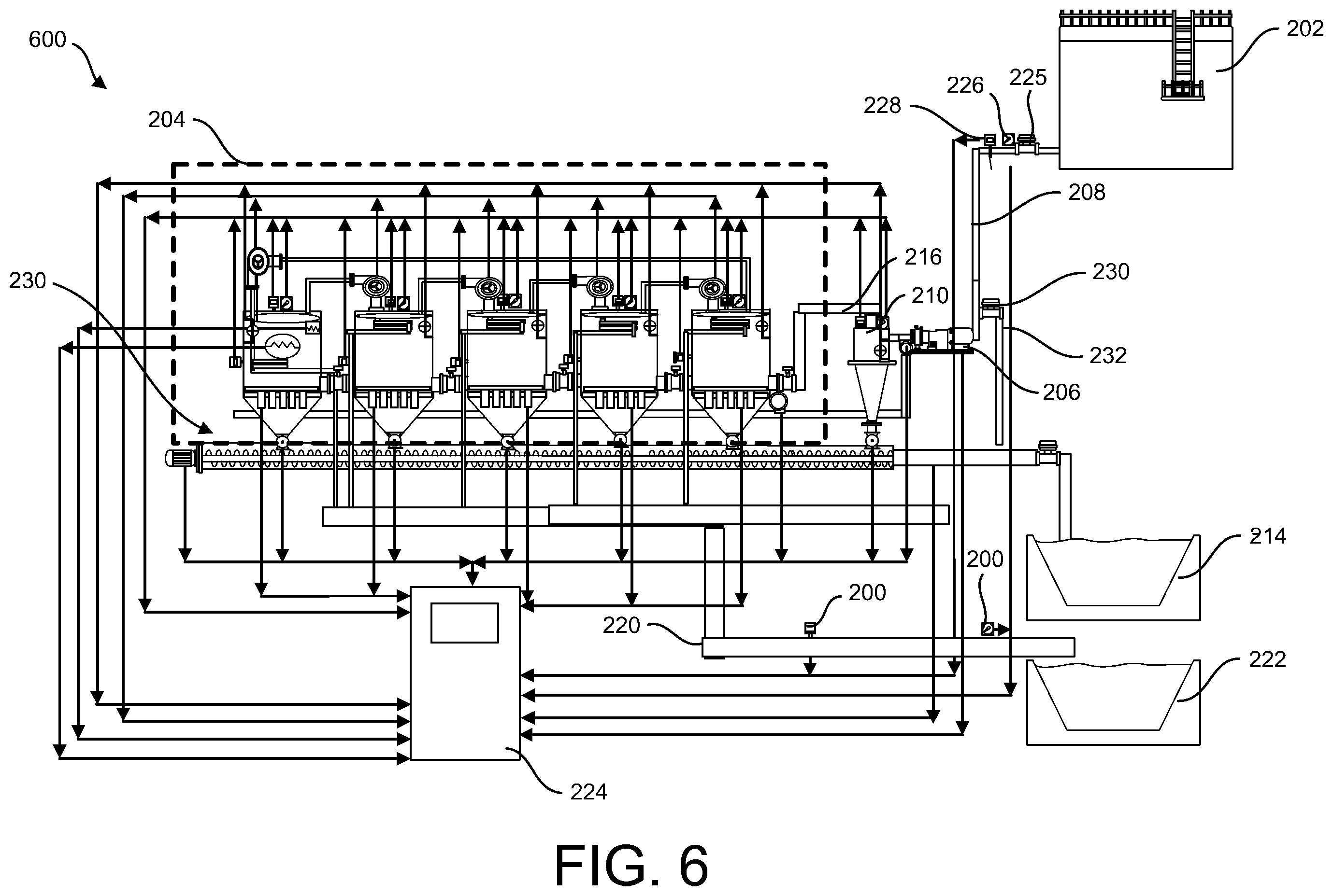 Patent US12365600 Figure 6 – Waste water management