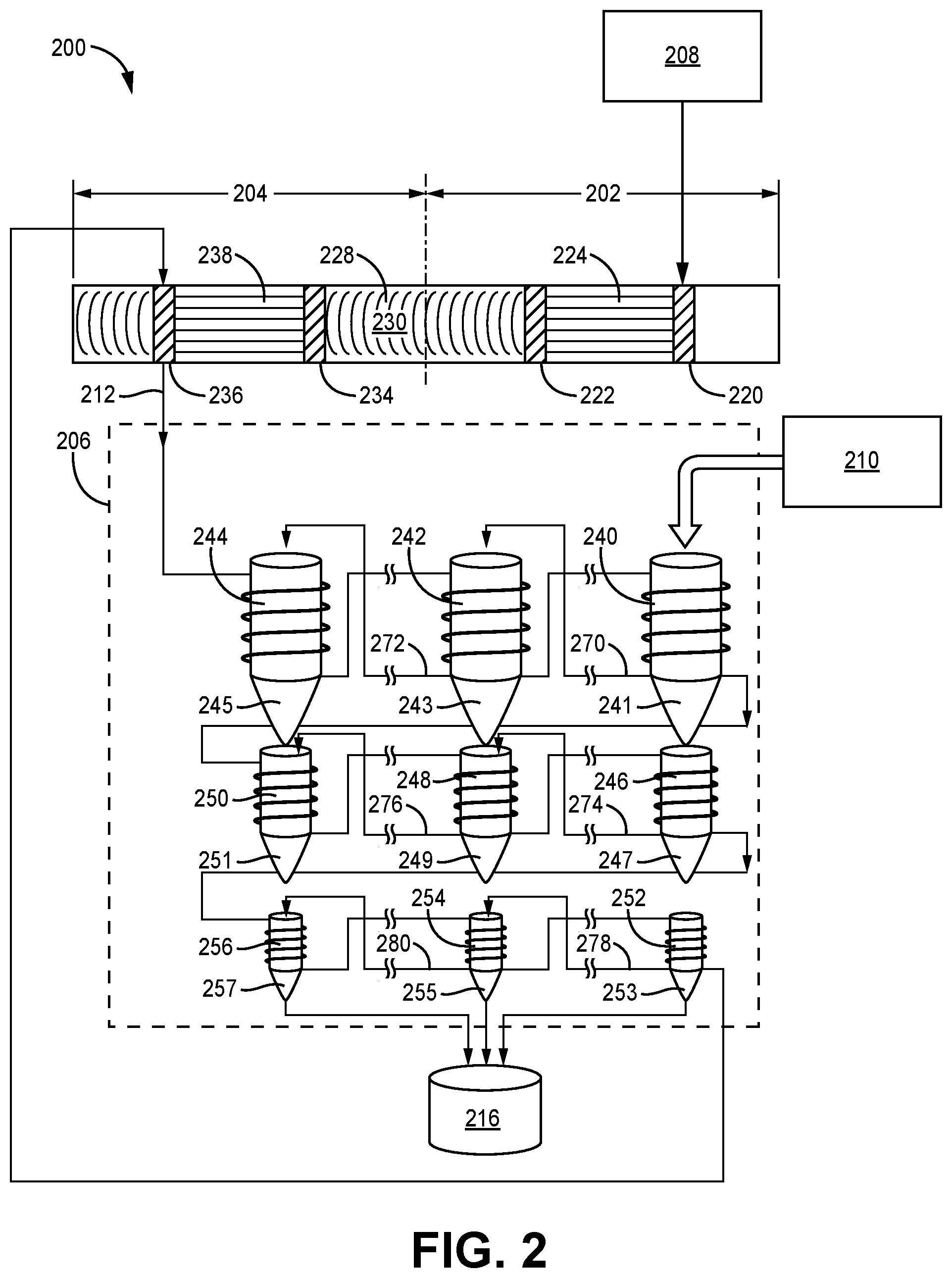 Patent US12365601 Figure 2 – Integrated thermoacoustic freeze desalination systems and processes