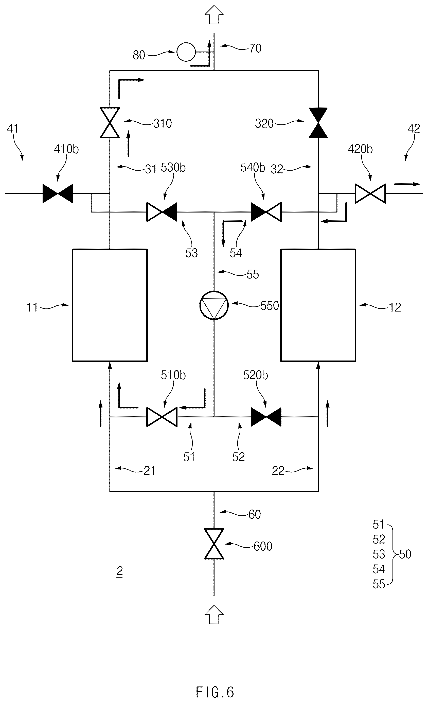 Patent US12365607 Figure 6 – Water softening system