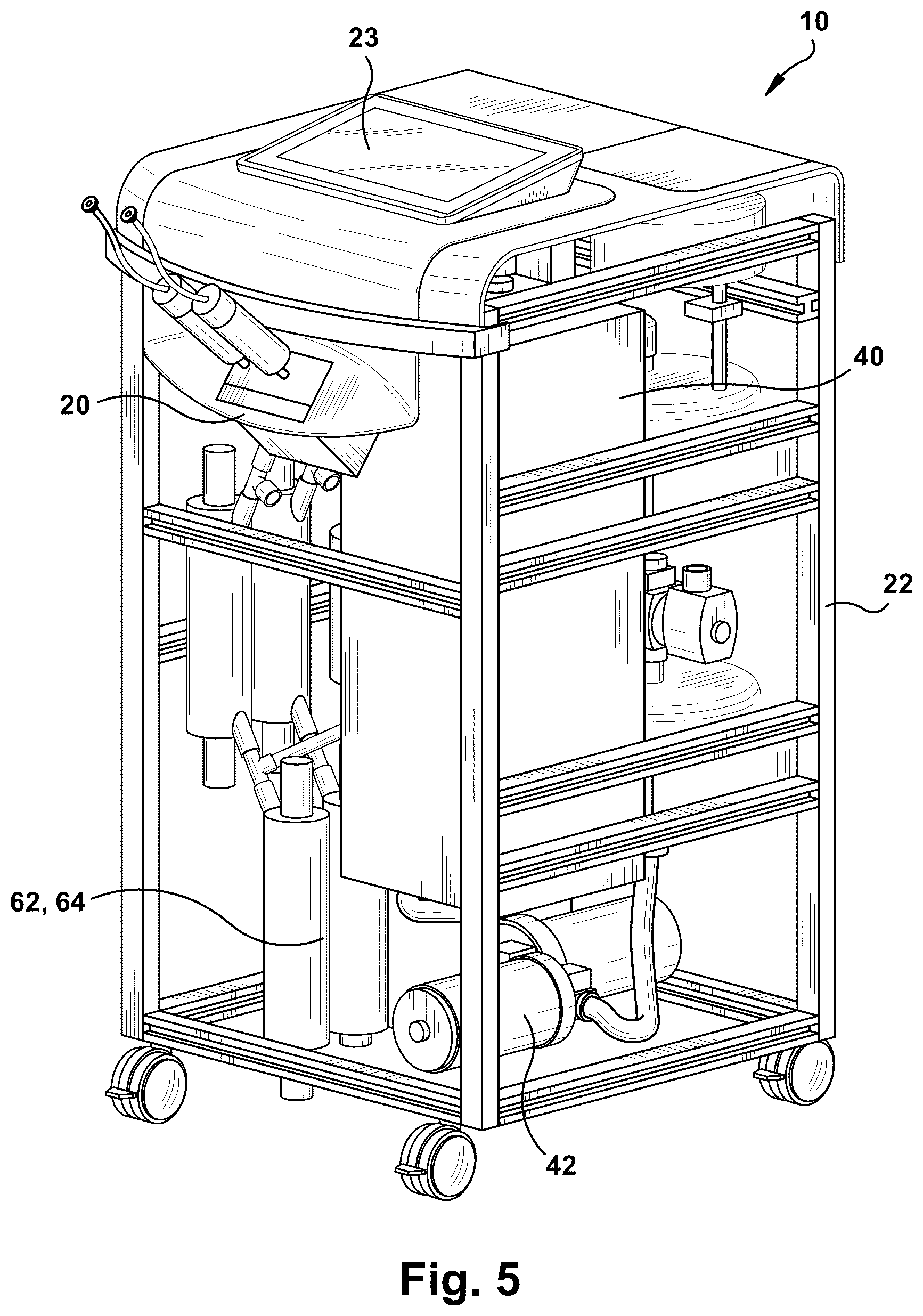 Patent US12365609 Figure 5 – Sterile and/or purified fluid and/or solution delivery system