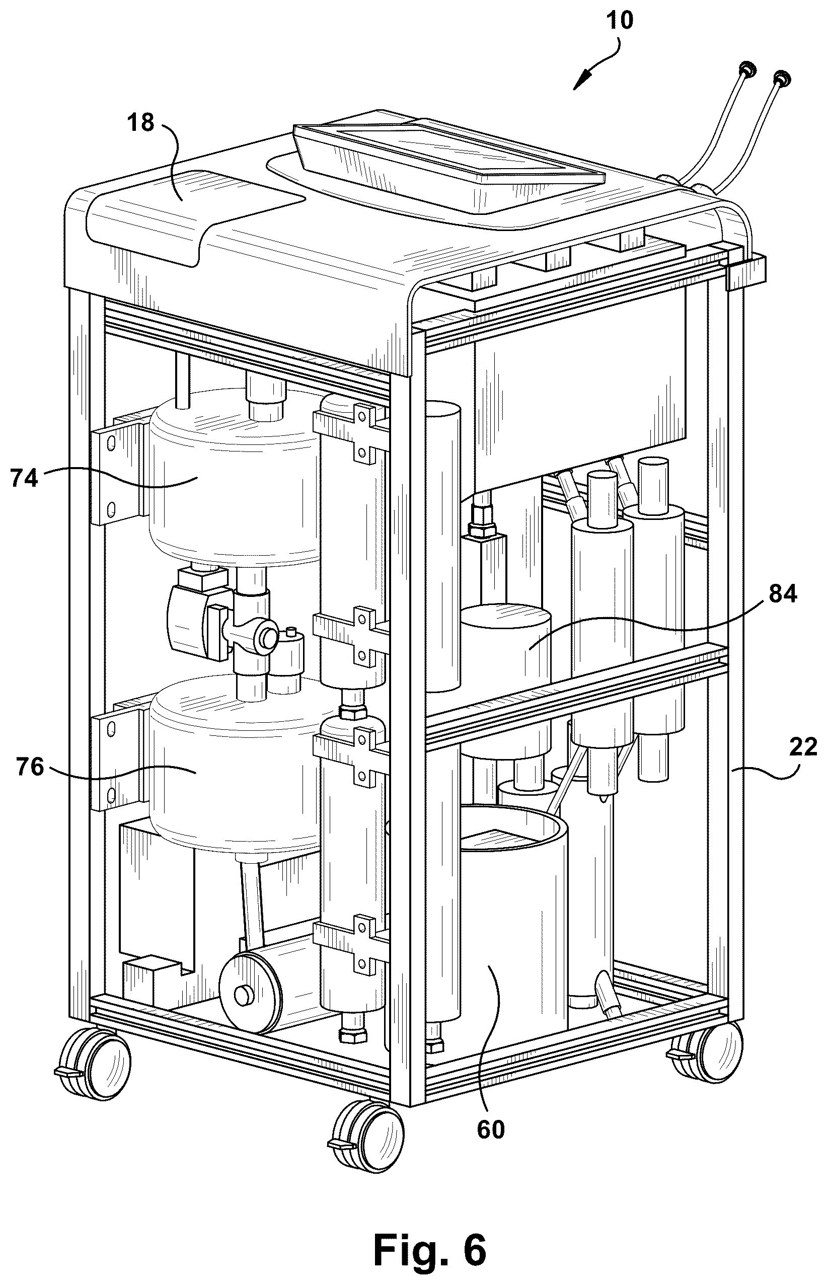 Patent US12365609 Figure 6 – Sterile and/or purified fluid and/or solution delivery system