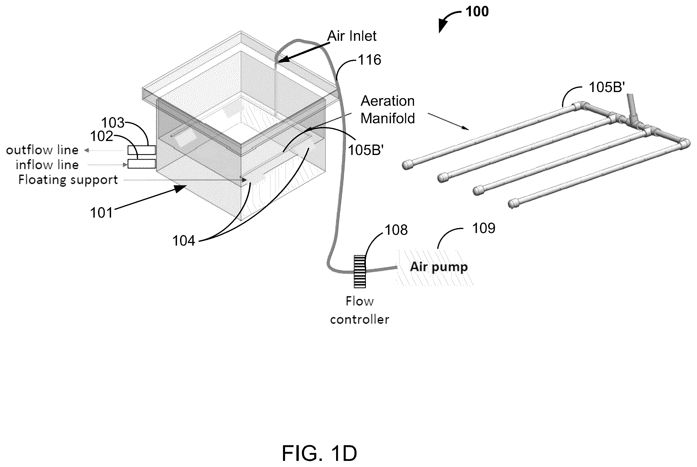 Patent US12365610 Figure 4 – Scalable floating micro-aeration unit, devices and methods