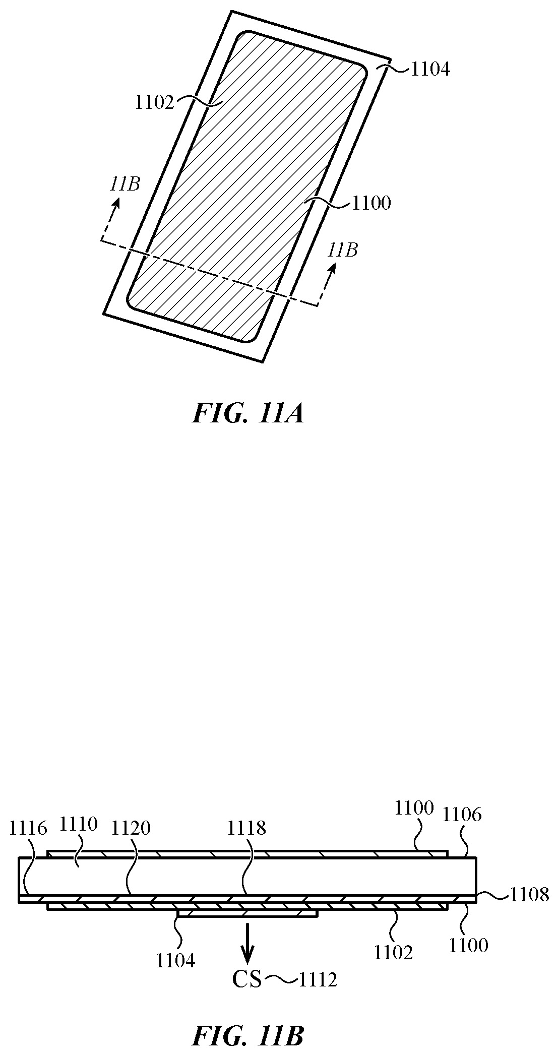 Patent US12365620 Figure 14 – Patterned asymmetric chemical strengthening