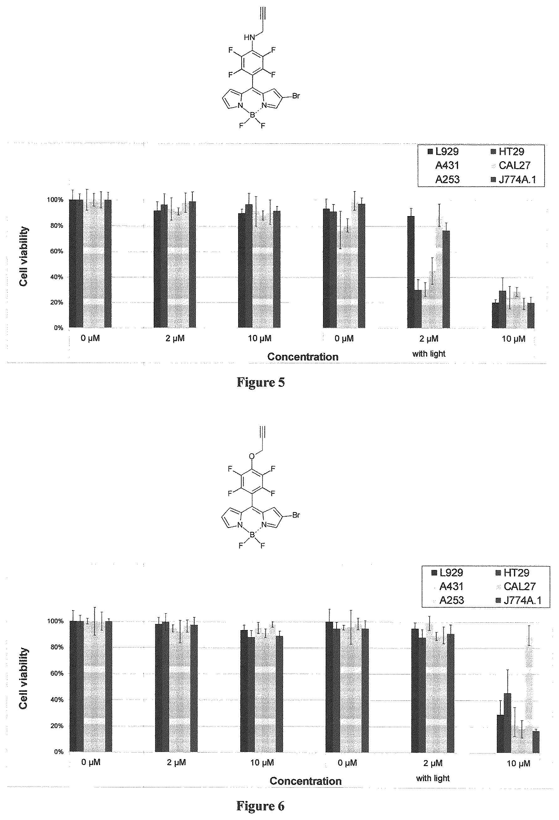 Patent US12365698 Figure 3 – Application of boron dipyrromethene derivatives in anti-tumor and anti-bacterial therapy