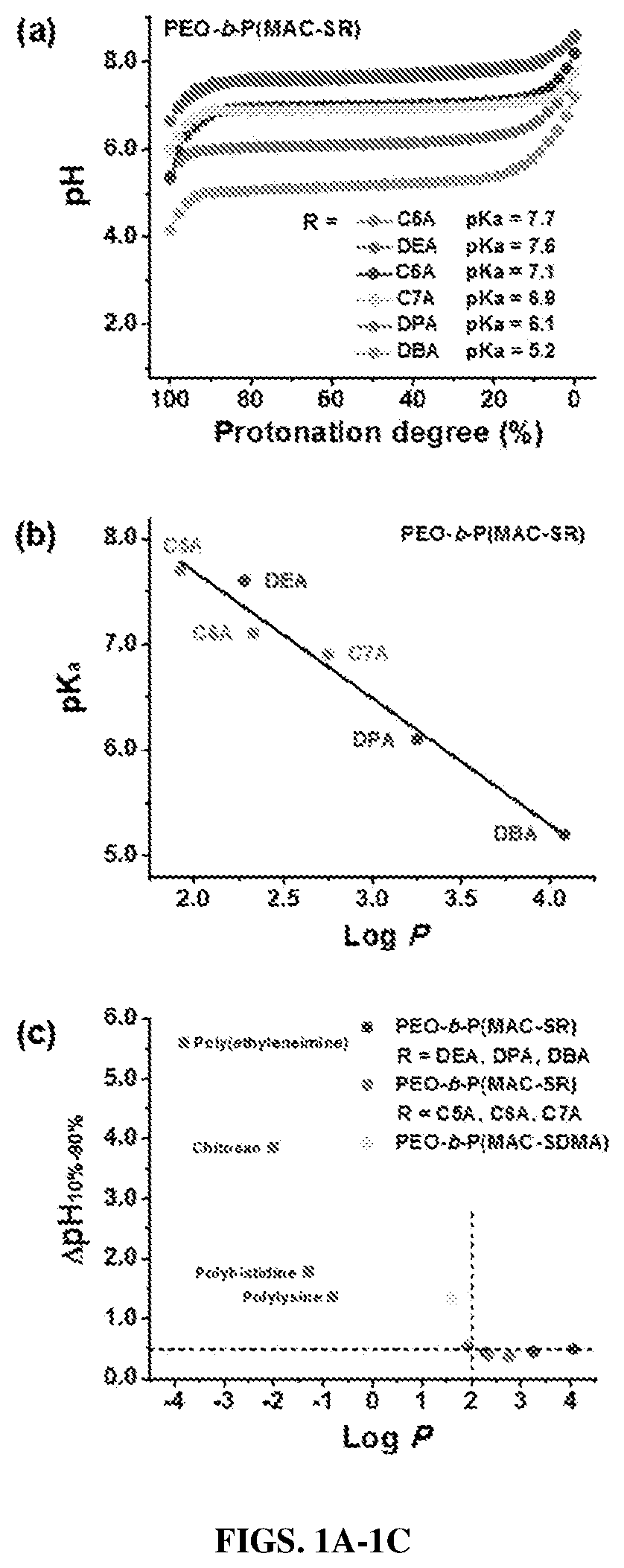 Patent US12365761 Figure 1 – Biodegradable ultra-pH sensitive polymers