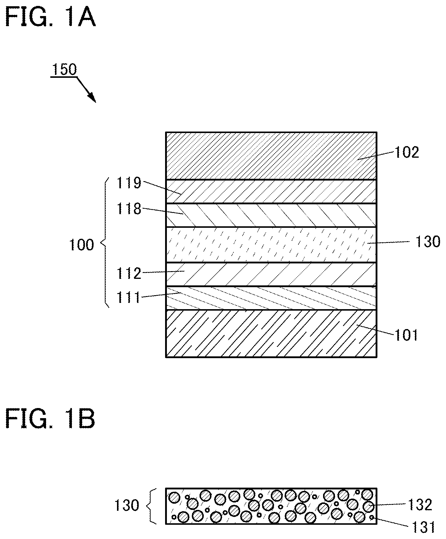 Patent US12365835 Figure 1 – Light-emitting element, display device, electronic device, and lighting device