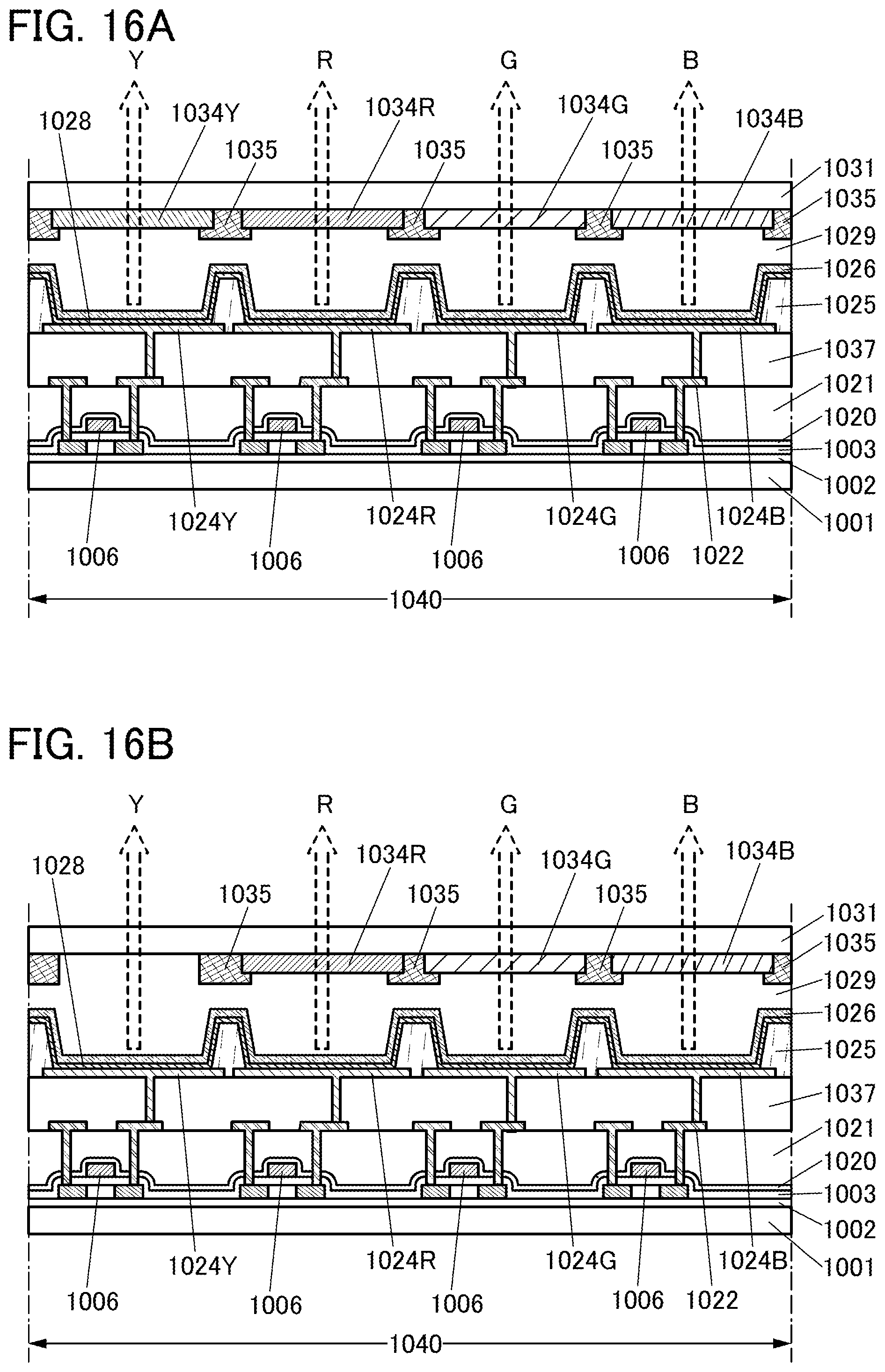 Patent US12365835 Figure 16 – Light-emitting element, display device, electronic device, and lighting device