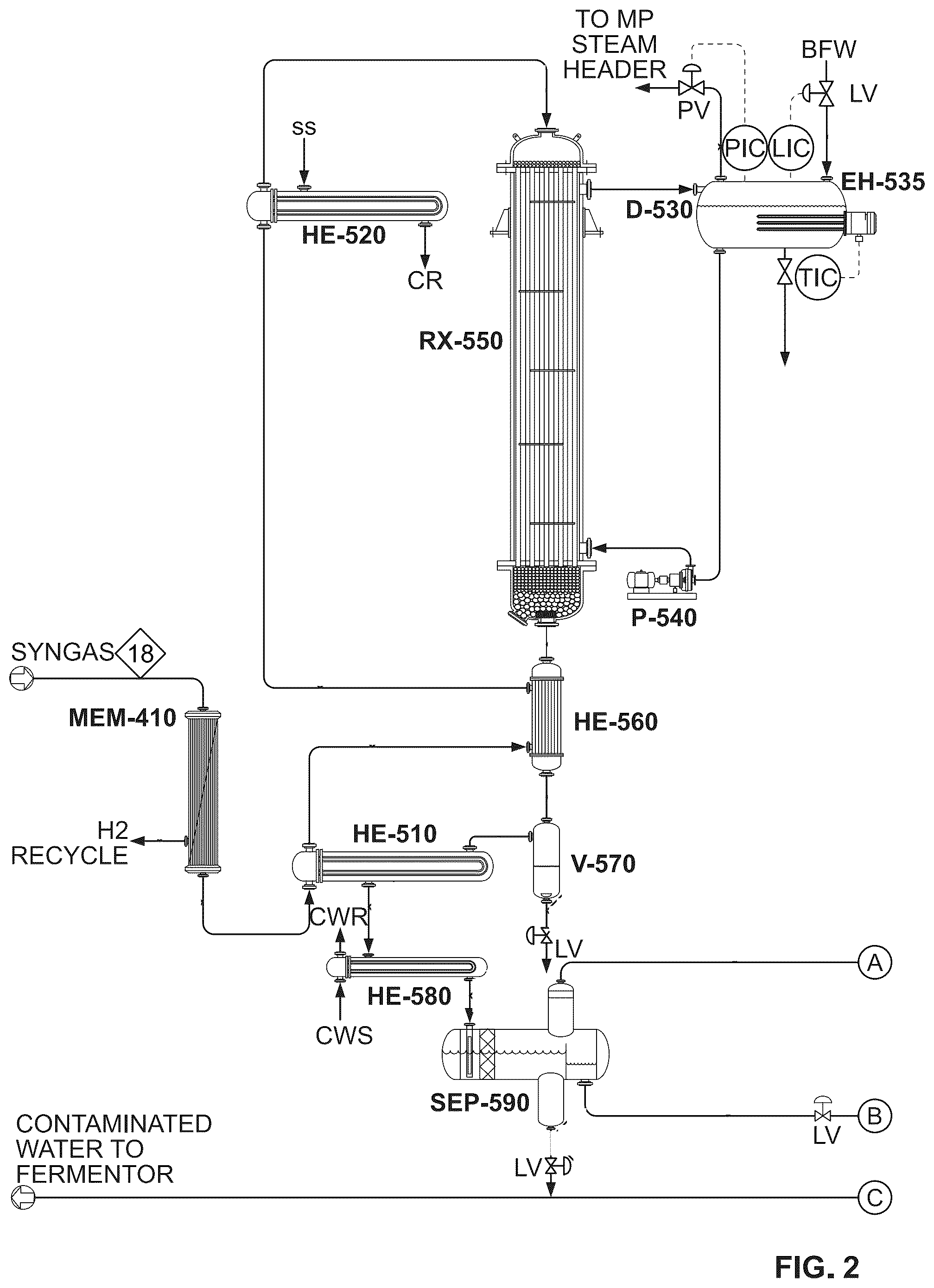 Patent US12365841 Figure 3 – Purification and processing of hydrocarbon products