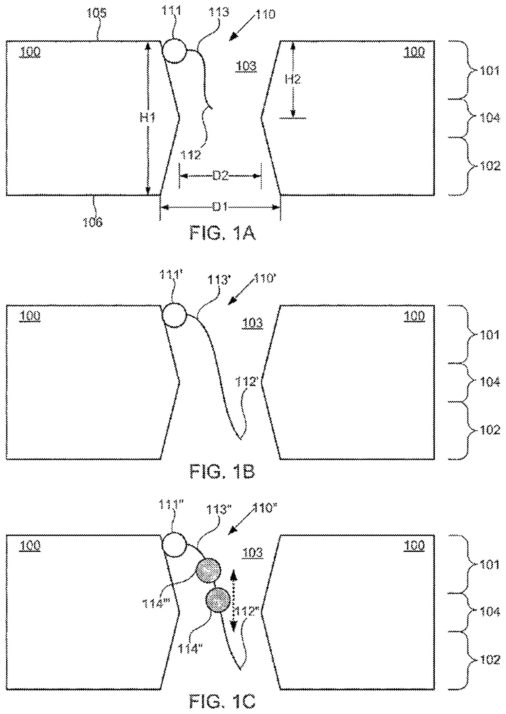 Patent US12365939 Figure 1 – Compositions, systems, and methods for detecting events using tethers anchored to or adjacent to nanopores