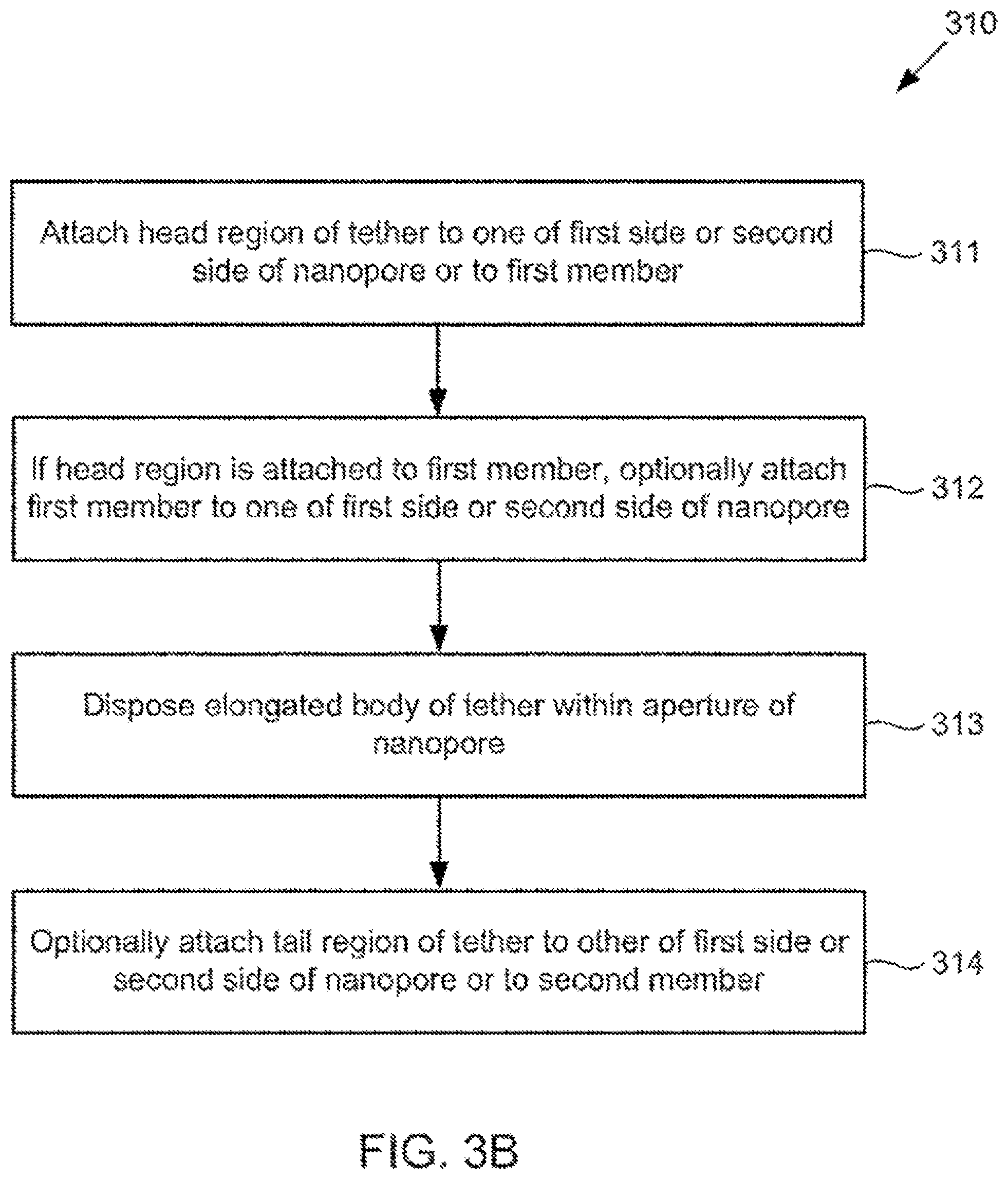 Patent US12365939 Figure 8 – Compositions, systems, and methods for detecting events using tethers anchored to or adjacent to nanopores