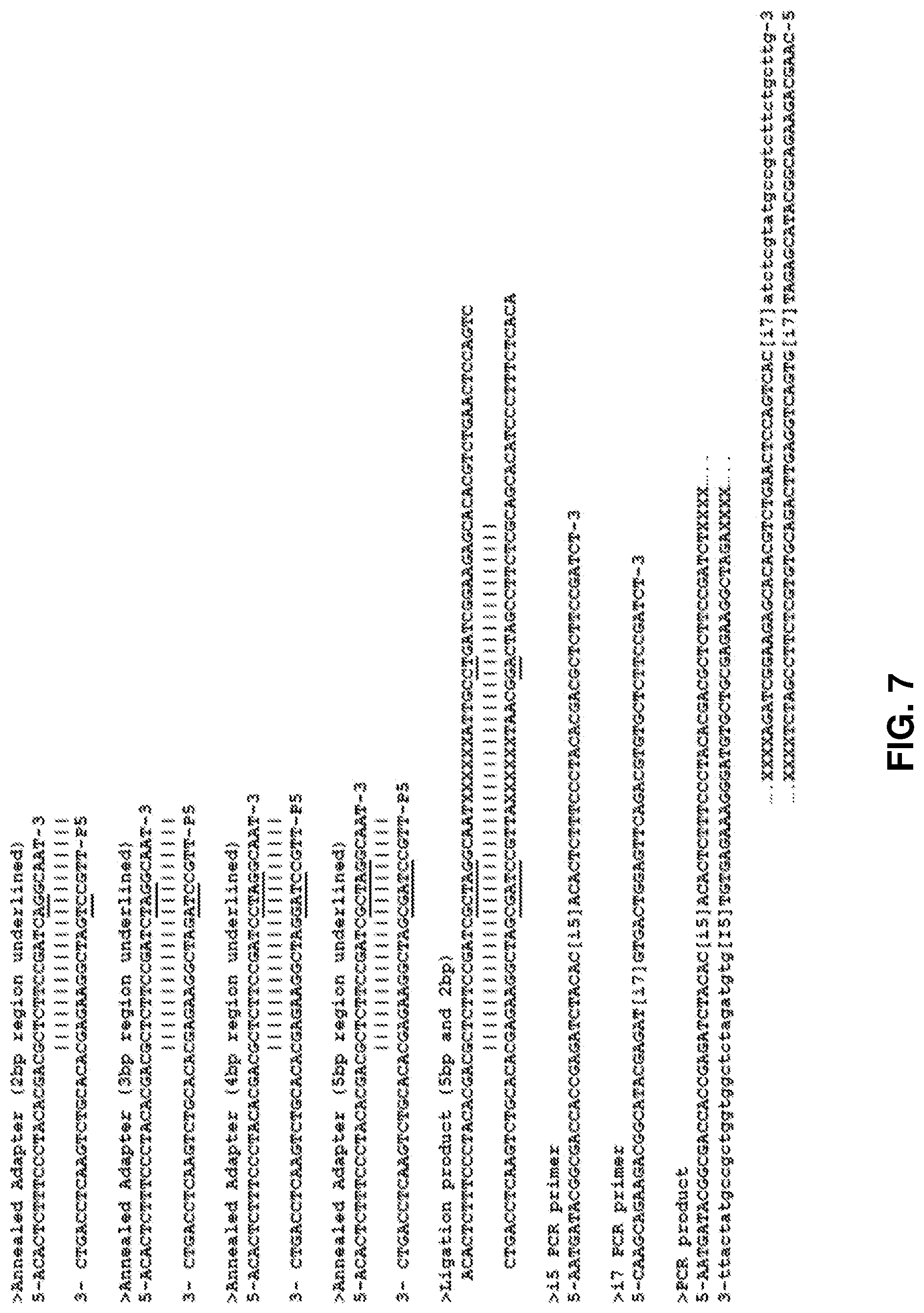 Patent US12365940 Figure 7 – Methods of labelling nucleic acids using variable length oligonucleotides