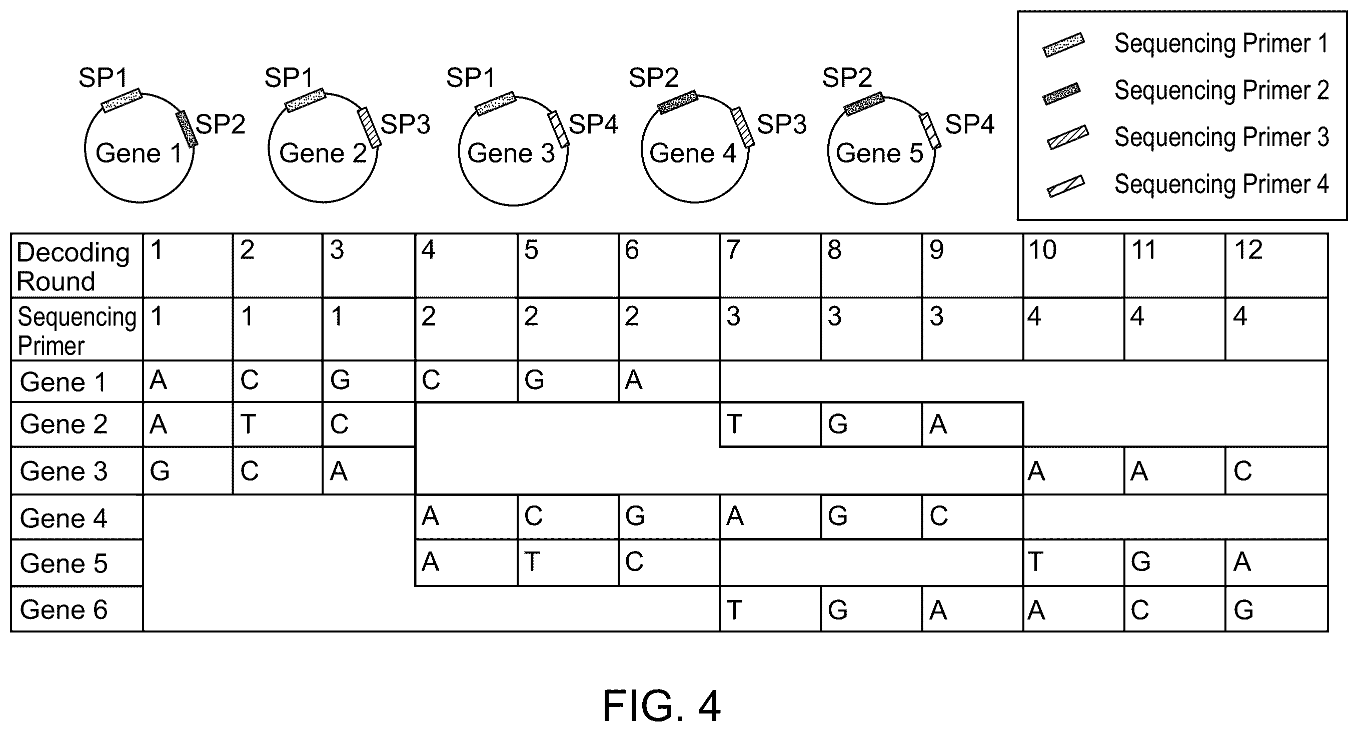 Patent US12365944 Figure 4 – Compositions and methods for amplification and sequencing