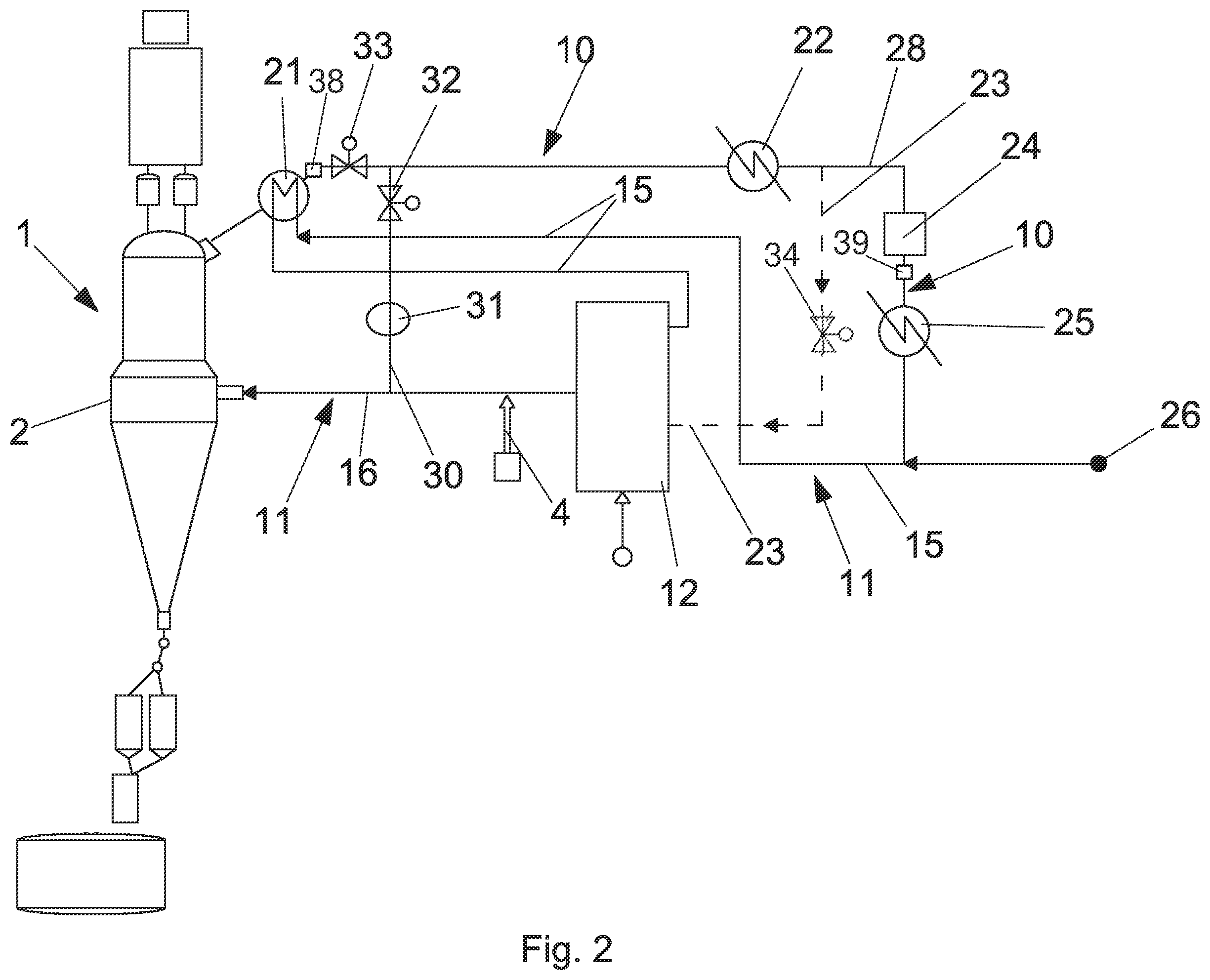 Patent US12365955 Figure 2 – Direct reduction system and related process