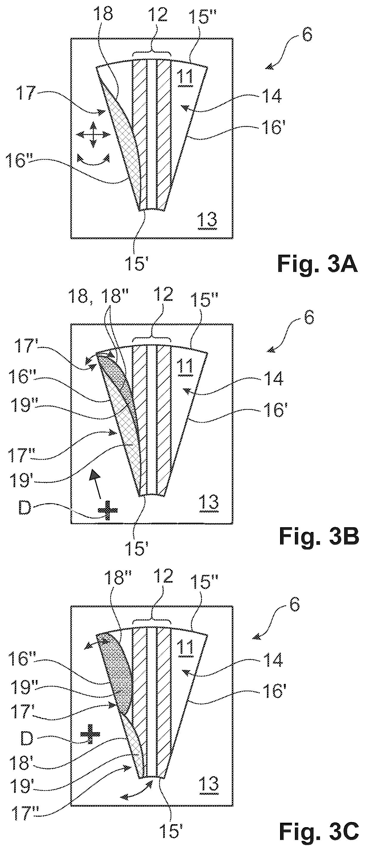 Patent US12365978 Figure 3 – Diaphragm assembly for delimiting the coating region of a sputter source, and sputtering device