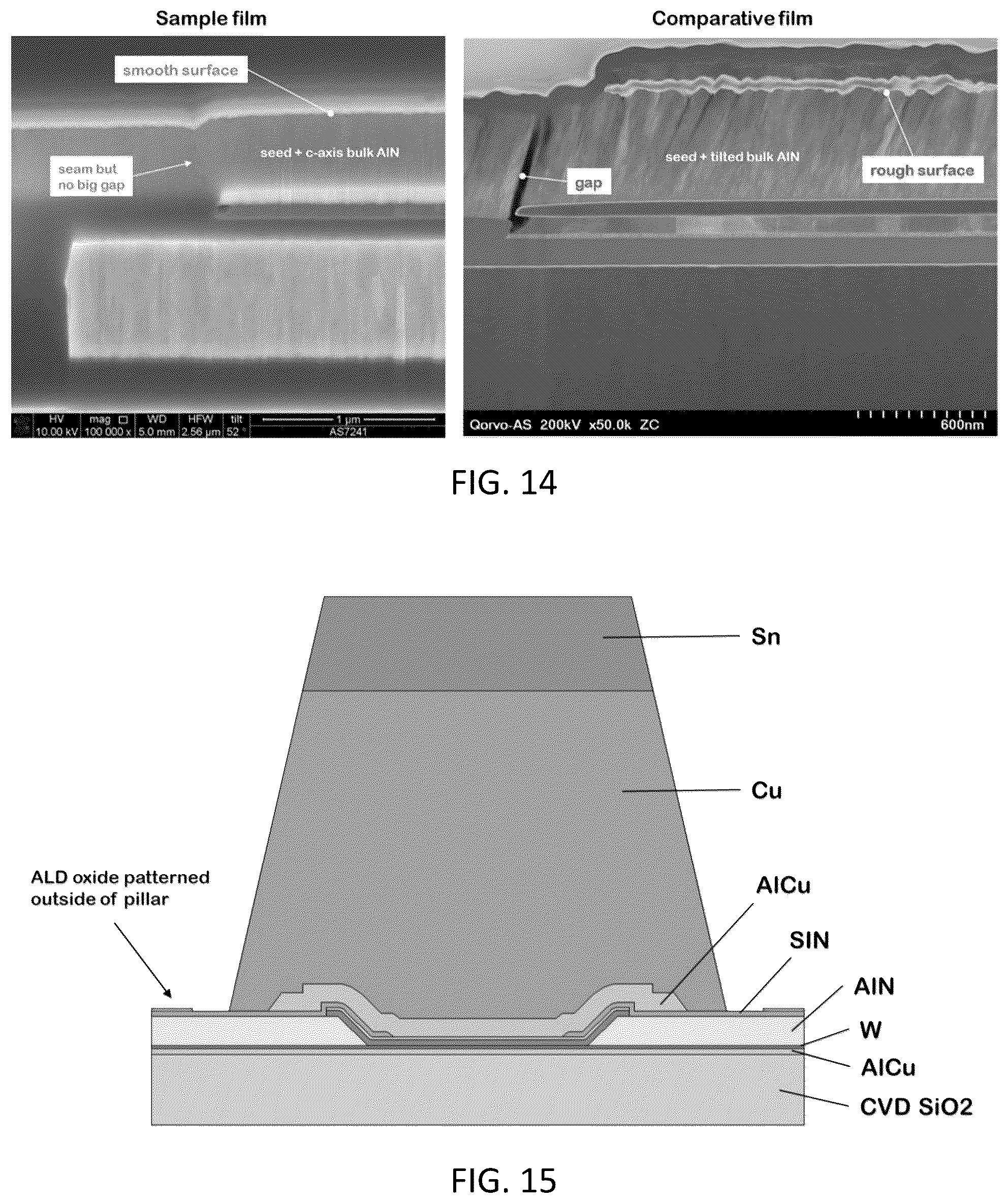 Patent US12365979 Figure 11 – Piezoelectric bulk layers with tilted c-axis orientation and methods for making the same