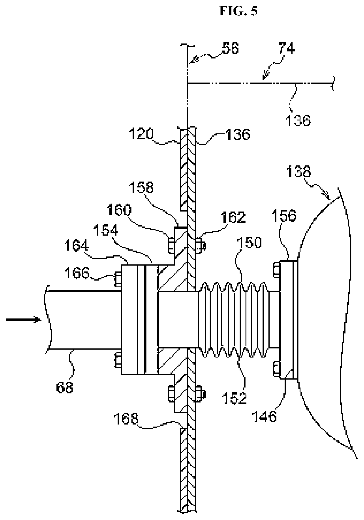 Patent US12365982 Figure 5 – Processing apparatus and exhaust system