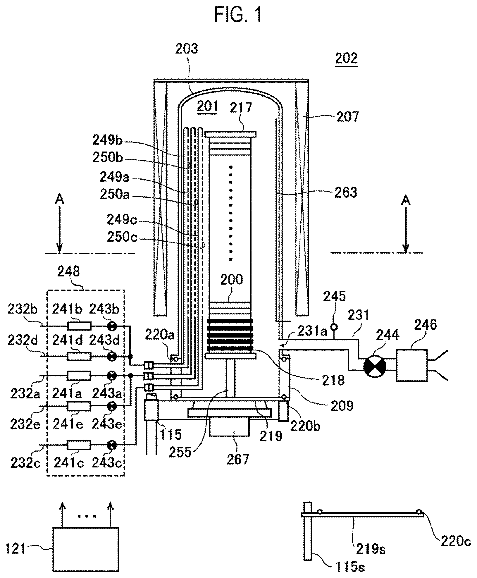 Patent US12365987 Figure 1 – Method of processing substrate, method of manufacturing semiconductor device, substrate processing apparatus, and recording medium