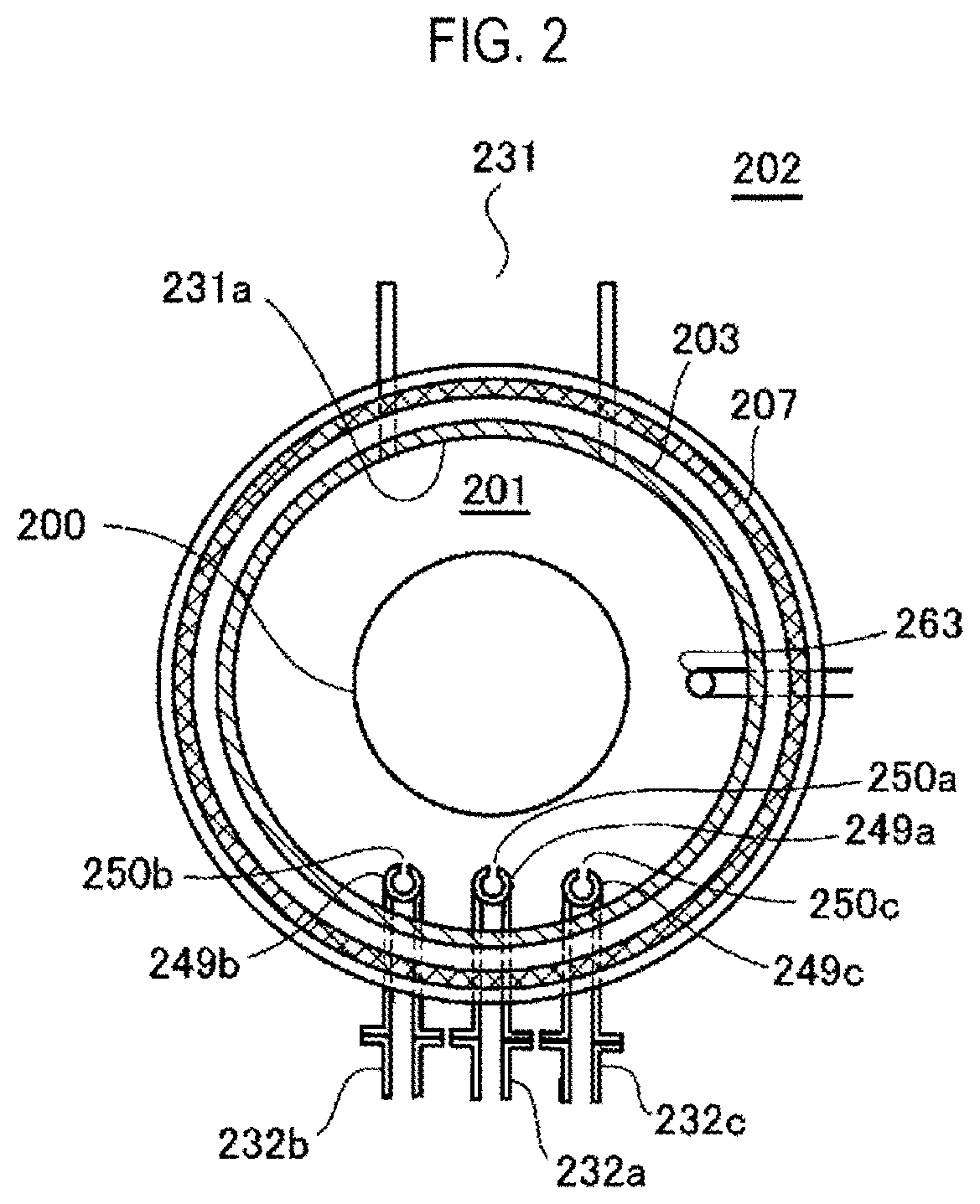 Patent US12365987 Figure 2 – Method of processing substrate, method of manufacturing semiconductor device, substrate processing apparatus, and recording medium