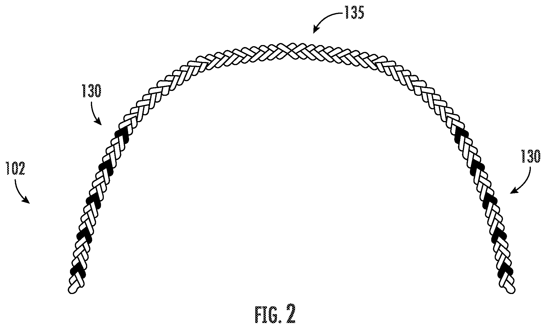 Patent US12366017 Figure 2 – Touch-sensitive cord