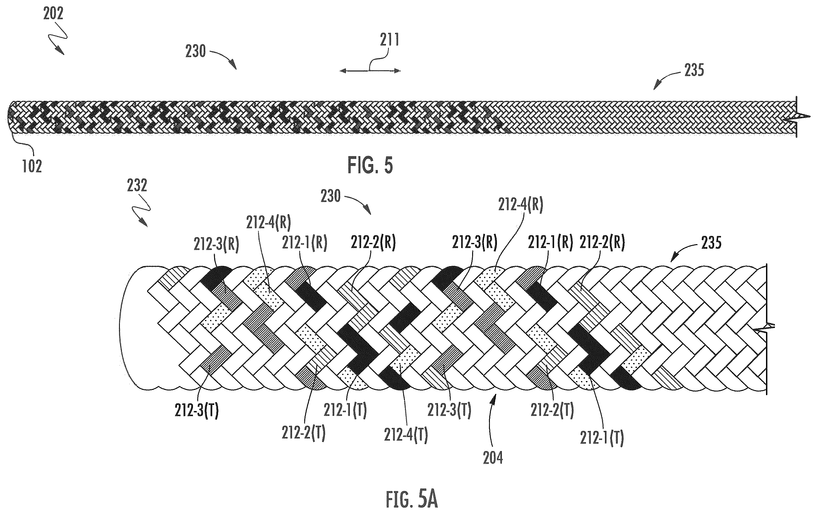 Patent US12366017 Figure 5 – Touch-sensitive cord