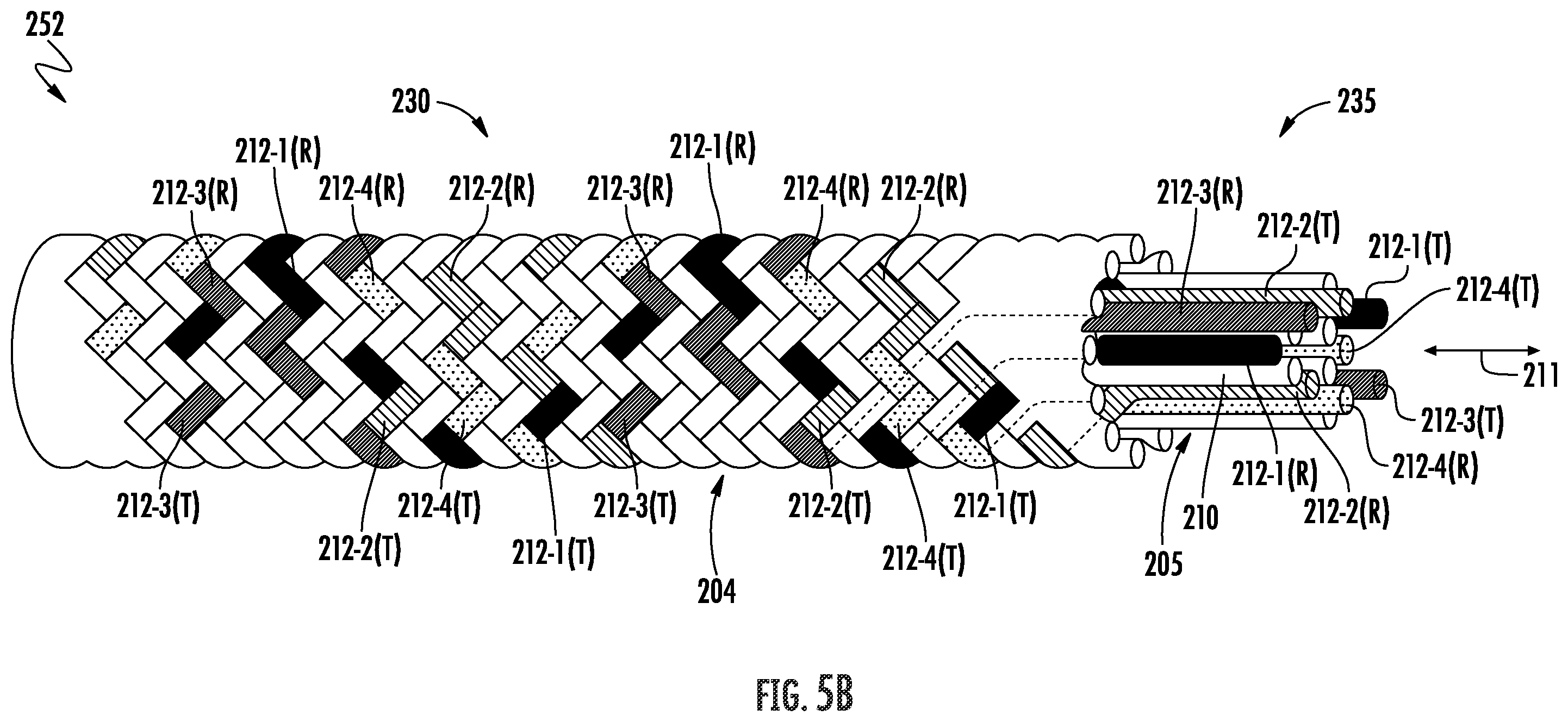 Patent US12366017 Figure 6 – Touch-sensitive cord
