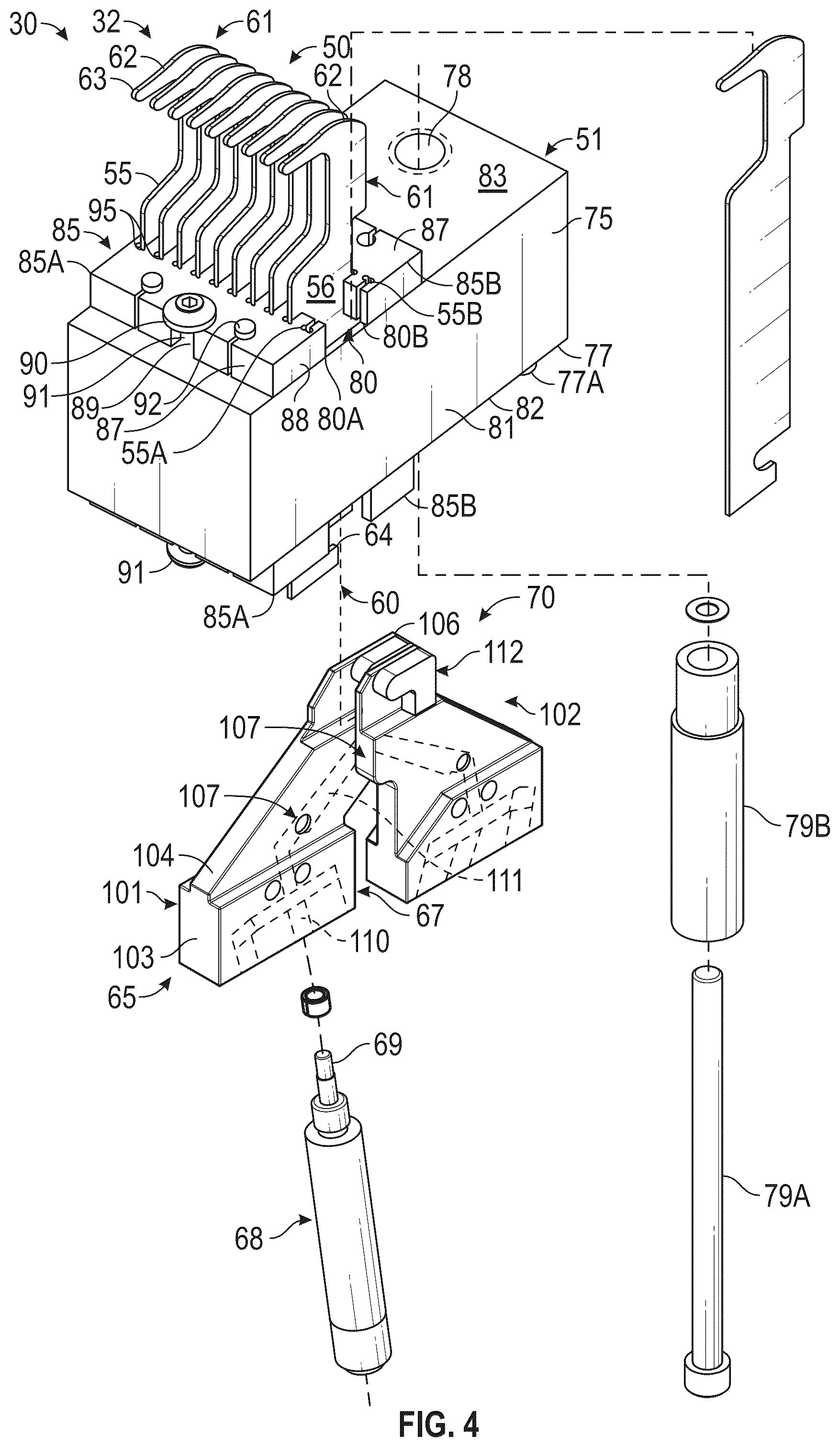Patent US12366021 Figure 4 – Tufting machine and method of tufting