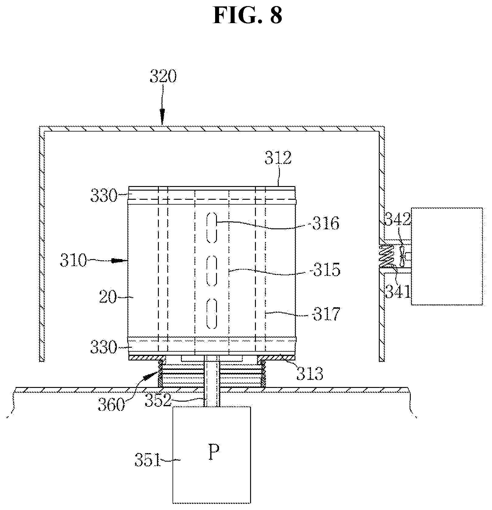 Patent US12366023 Figure 6 – Anhydrous dyeing system for yarn
