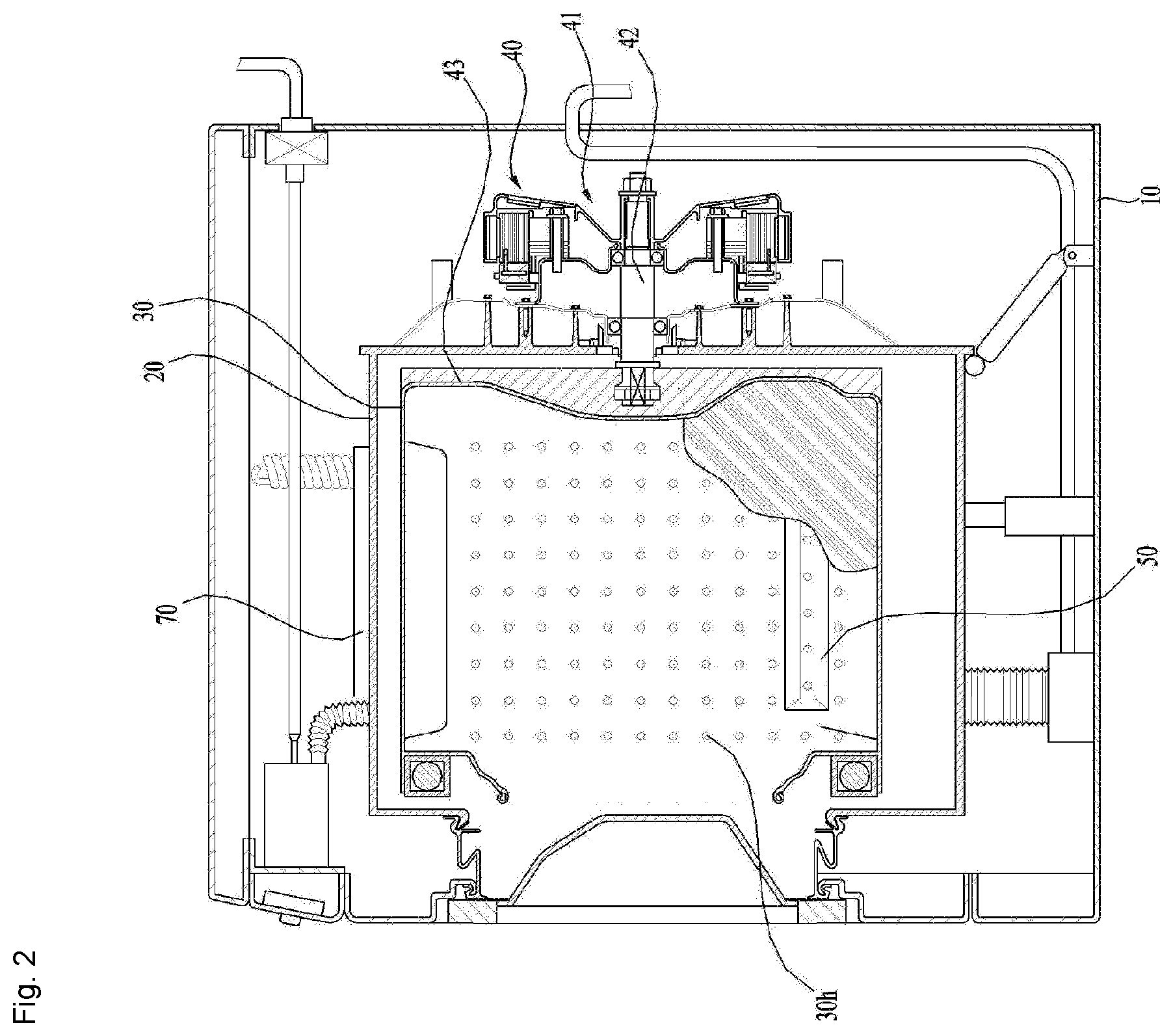 Patent US12366025 Figure 2 – Laundry treating apparatus