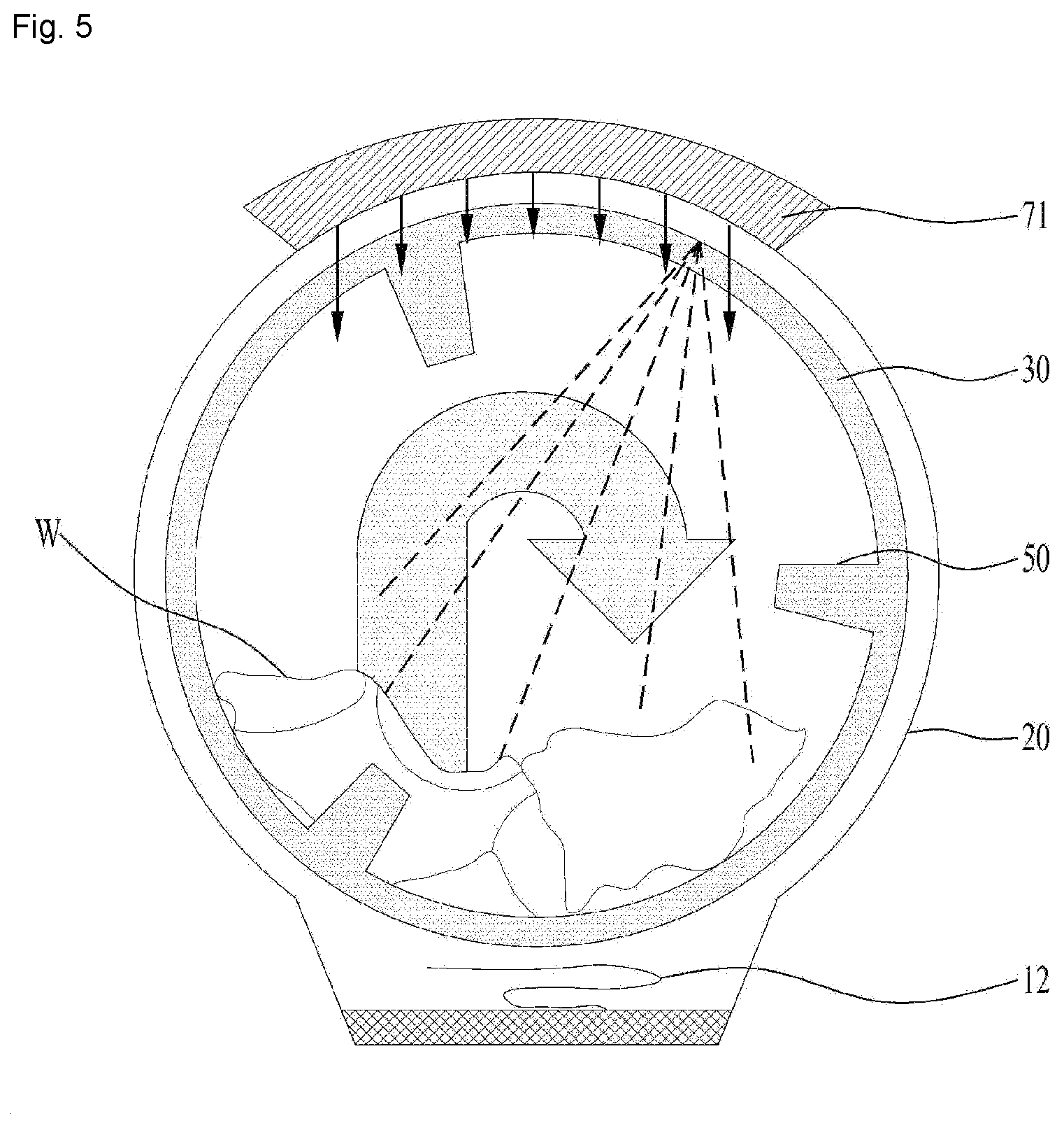 Patent US12366025 Figure 5 – Laundry treating apparatus