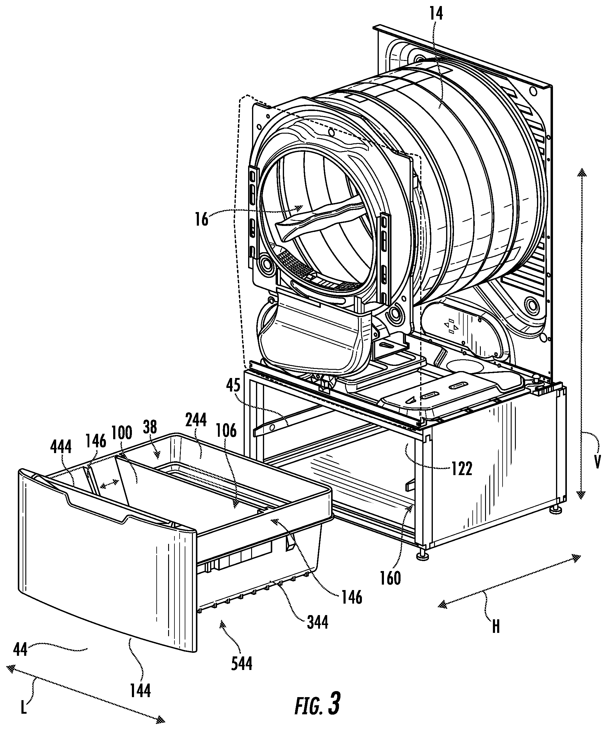 Patent US12366029 Figure 3 – Dryer appliance and filter apparatus