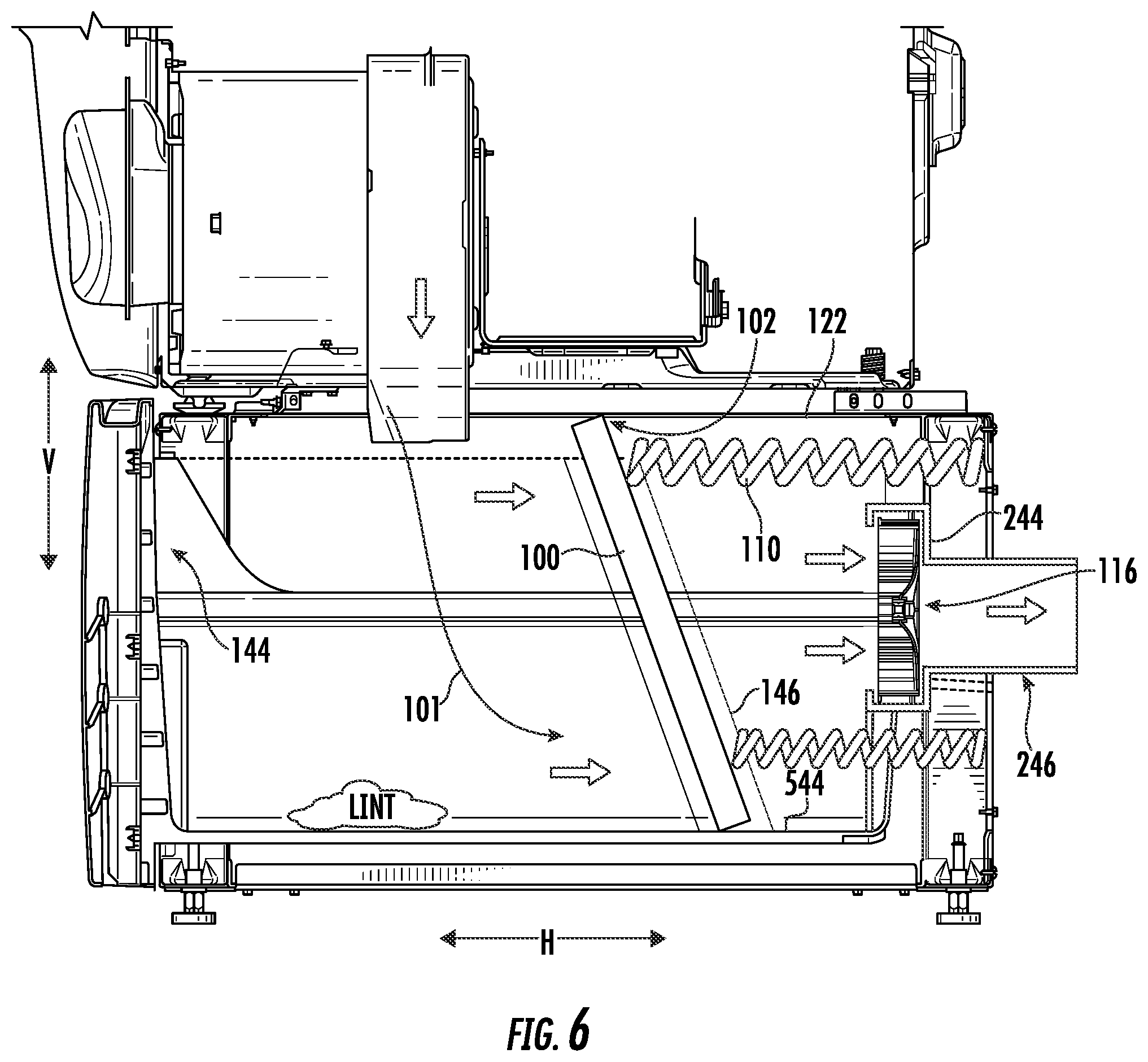 Patent US12366029 Figure 6 – Dryer appliance and filter apparatus