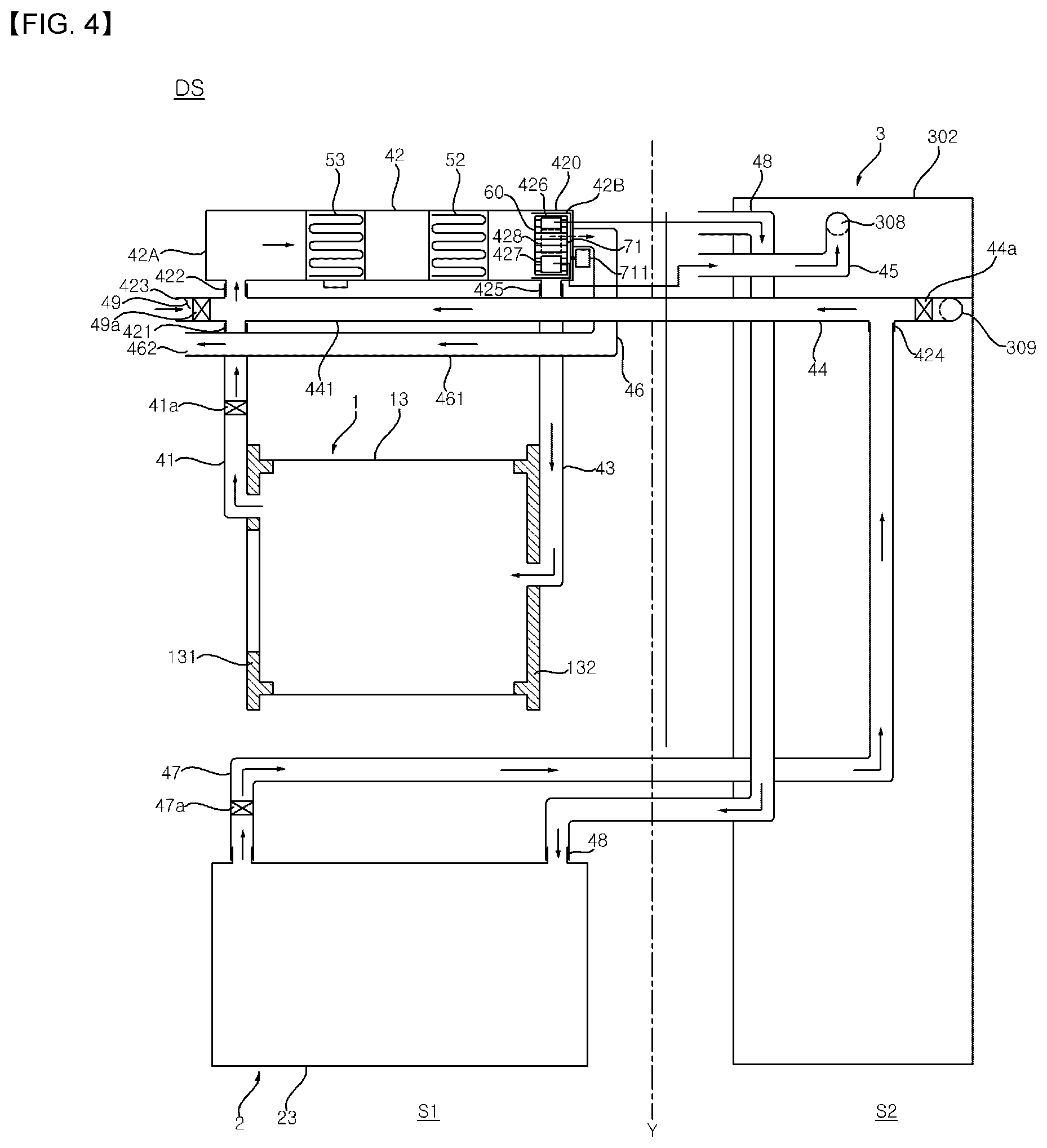 Patent US12366031 Figure 4 – Laundry treating apparatus