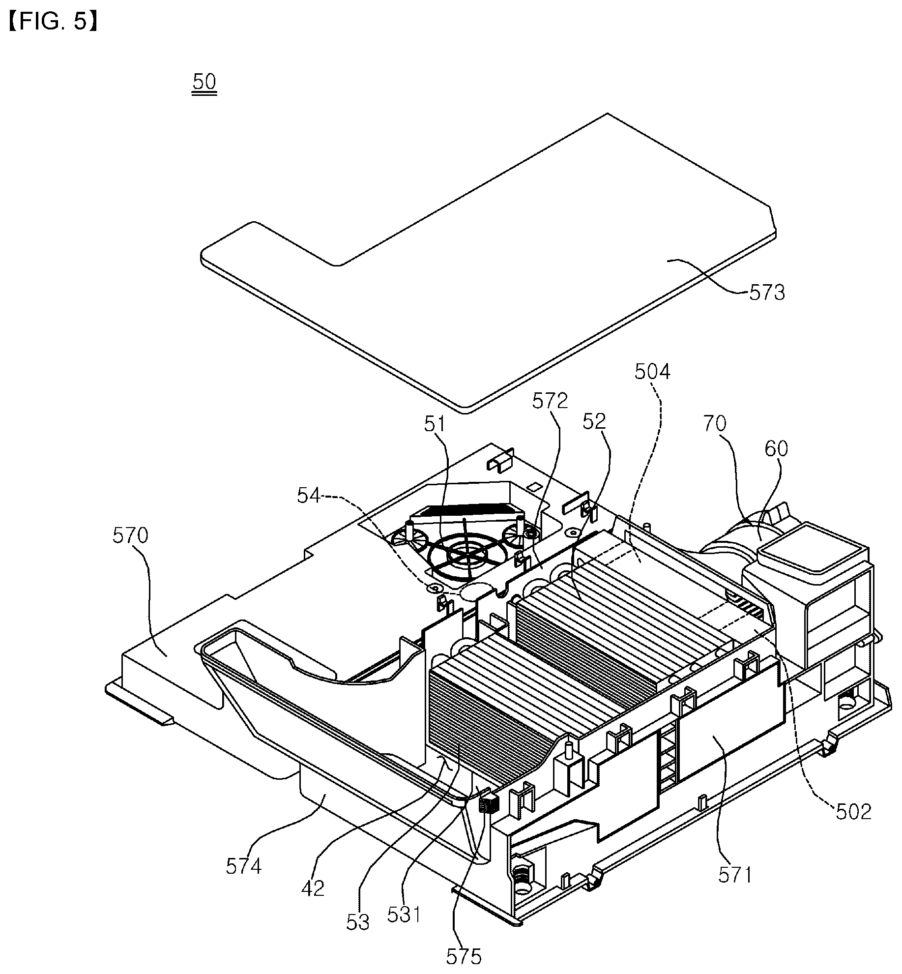 Patent US12366031 Figure 5 – Laundry treating apparatus