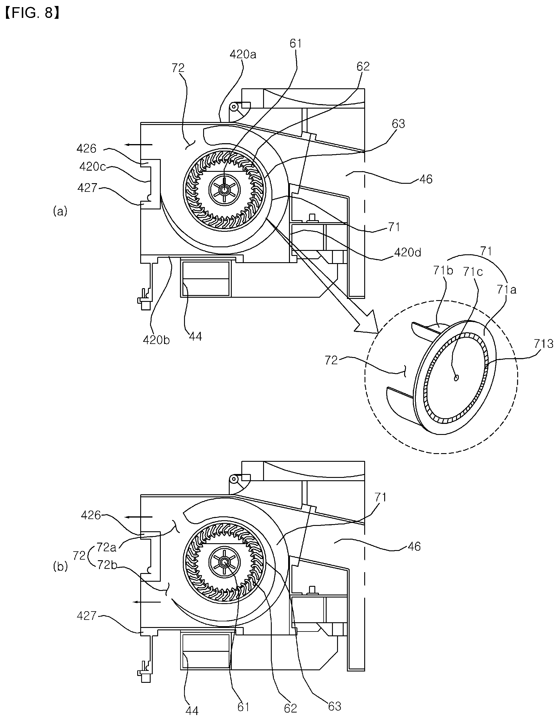 Patent US12366031 Figure 8 – Laundry treating apparatus