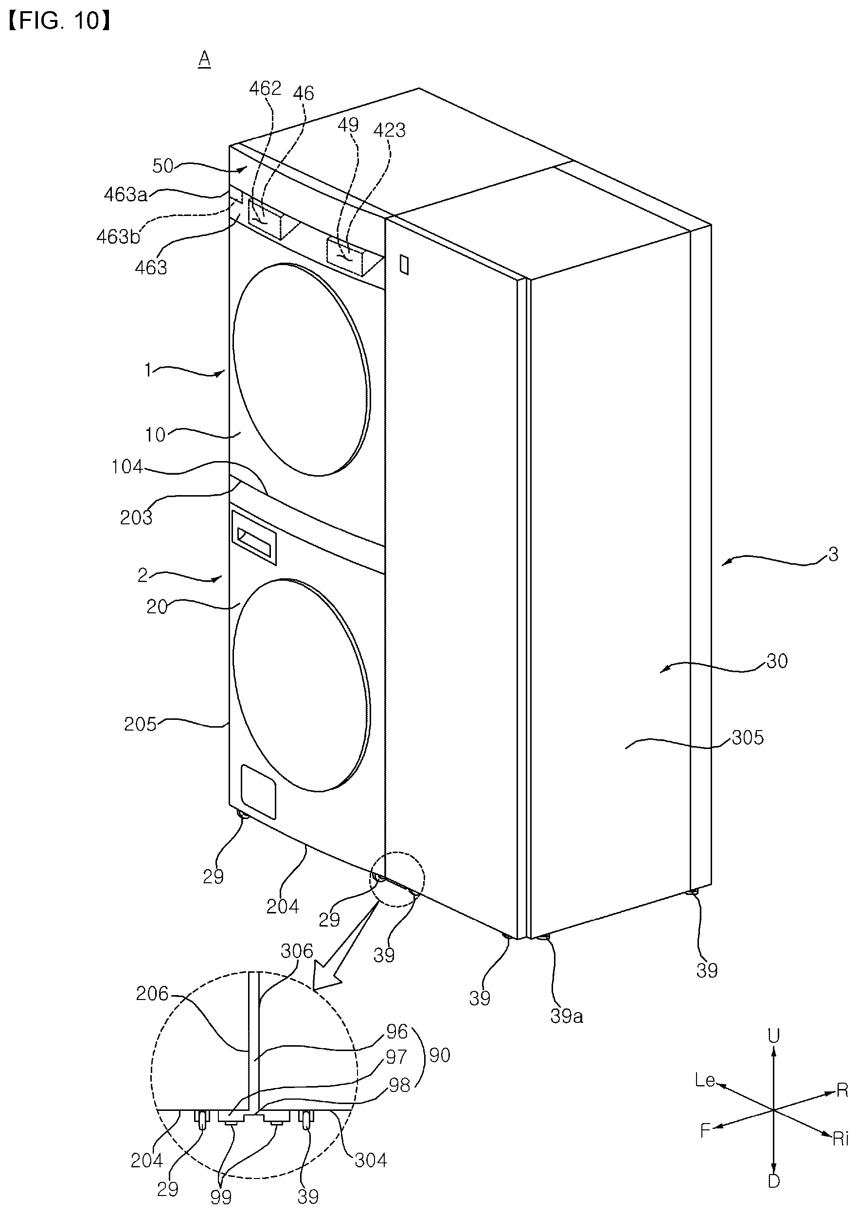 Patent US12366031 Figure 10 – Laundry treating apparatus