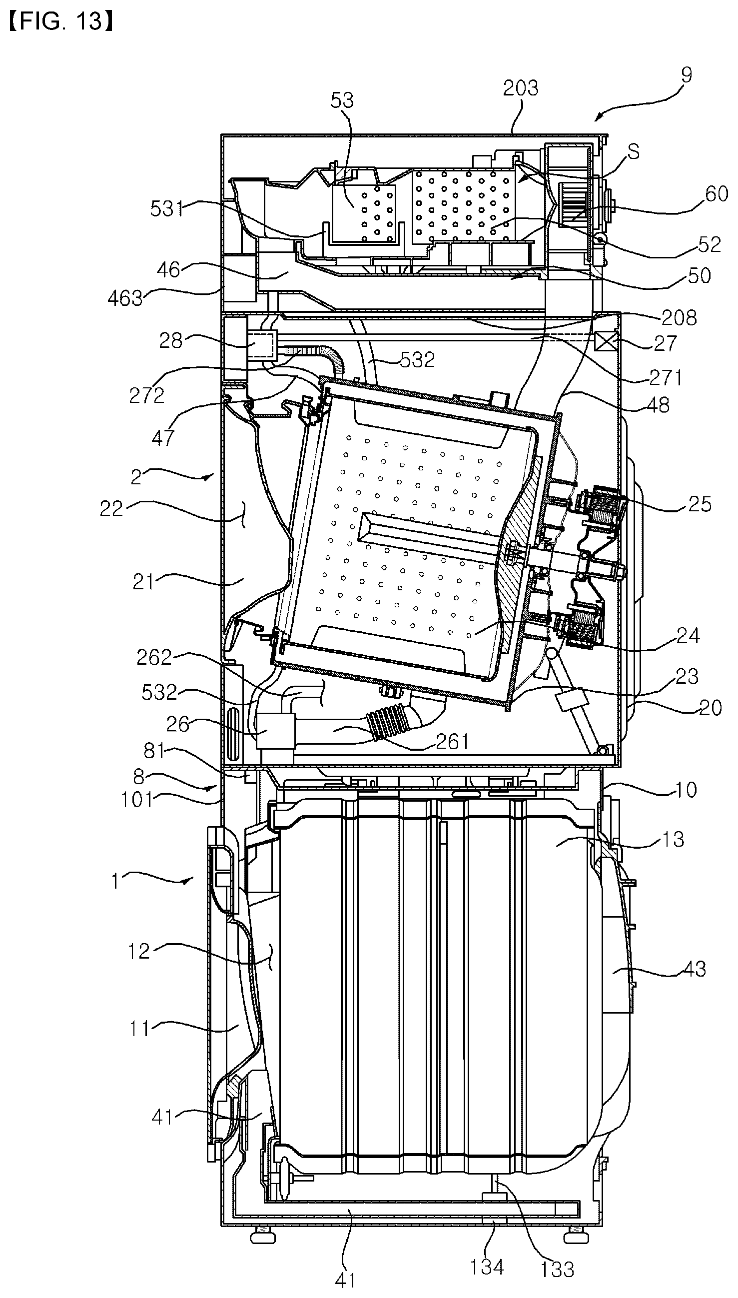 Patent US12366031 Figure 13 – Laundry treating apparatus