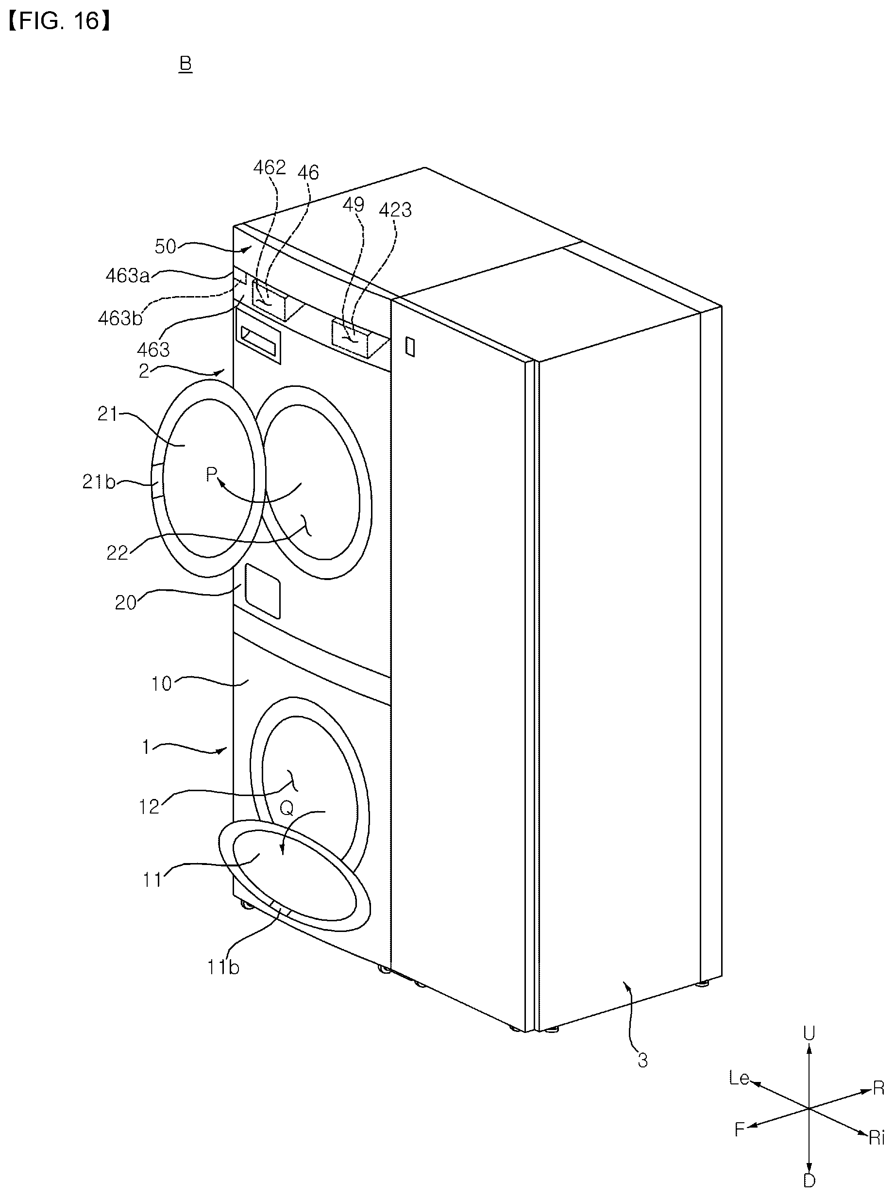 Patent US12366031 Figure 16 – Laundry treating apparatus